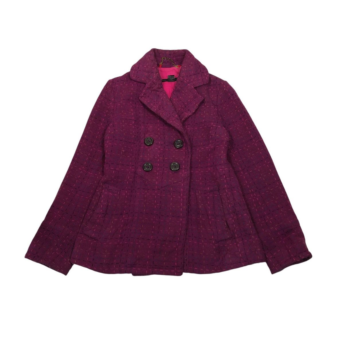 Marc by Marc Jacobs 🔥VINTAGE WOOL TWEED QUILTED JACKET MARC Size S / US 4 / IT 40 - 1 Thumbnail
