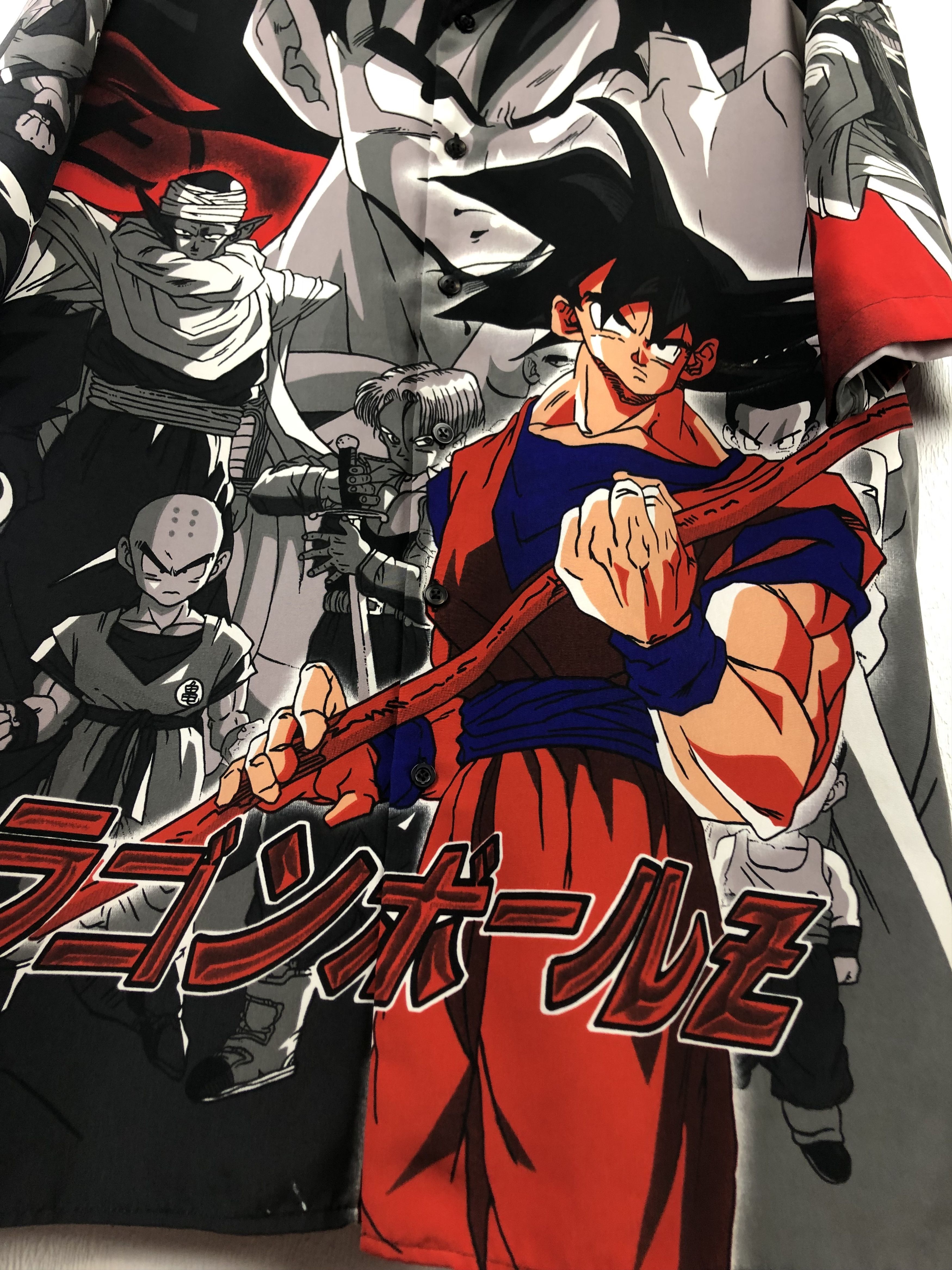 Anime Vintage Dragon Ball Z GOKU GT Shirt AOP Anime 2001 All Over Size US L / EU 52-54 / 3 - 7 Thumbnail