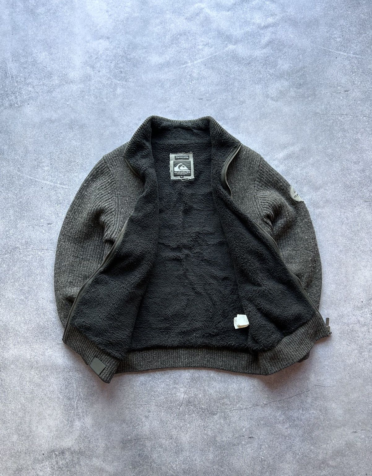 Quicksilver × Vintage Vintage Quicksilver sweatshirt sherpa mens zip Size US M / EU 48-50 / 2 - 3 Thumbnail