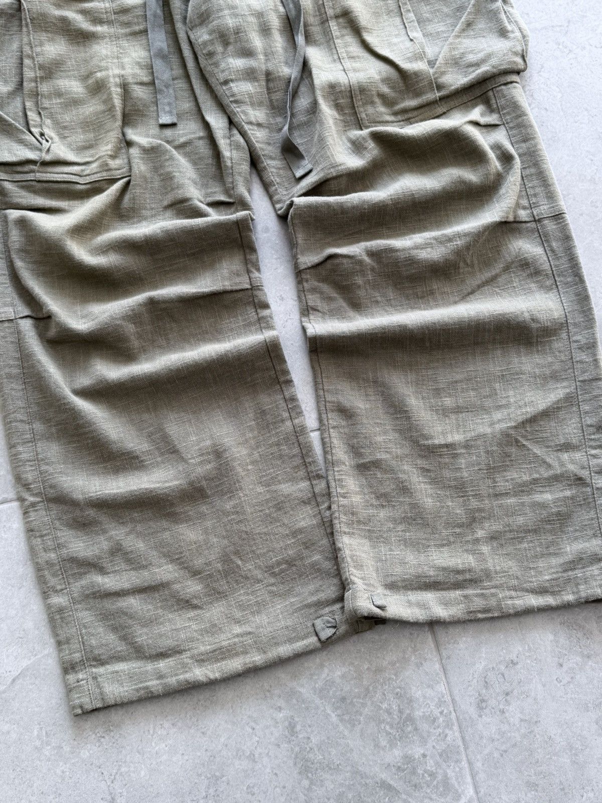 Cherry LA Cherry LA Linen Baggy Cargo Pants Size US 34 / EU 50 - 5 Thumbnail