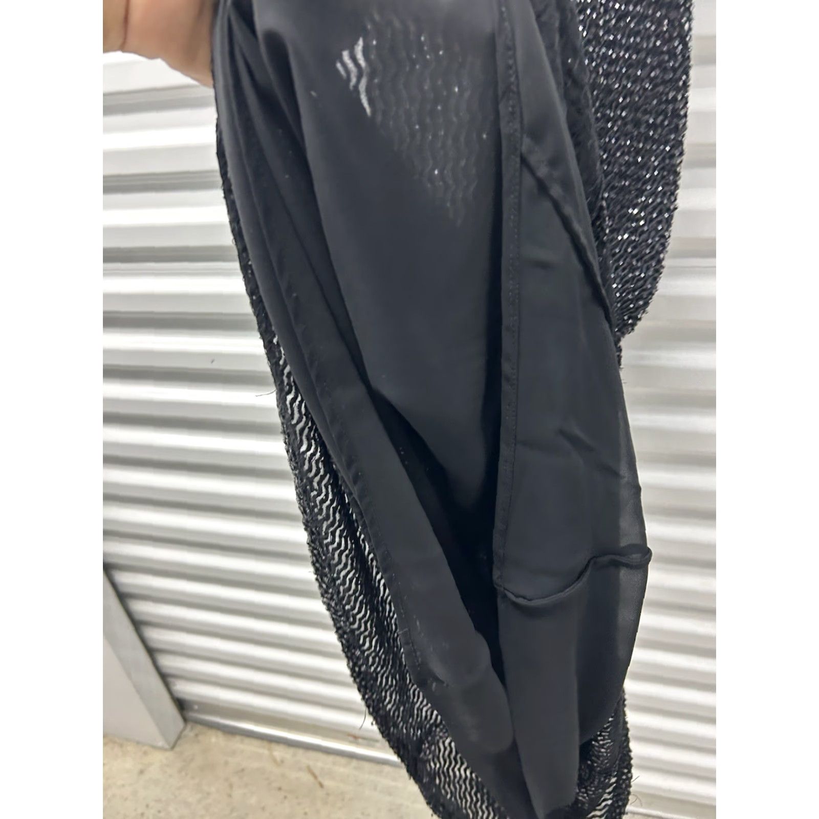 Vintage Women Barbara Katz Designer Gunmetal Sequin Formal Gown LongDress Size 6 Sequin Accents Ball Gown Long Sleeve Vintage Size M / US 6-8 / IT 42-44 - 6 Thumbnail