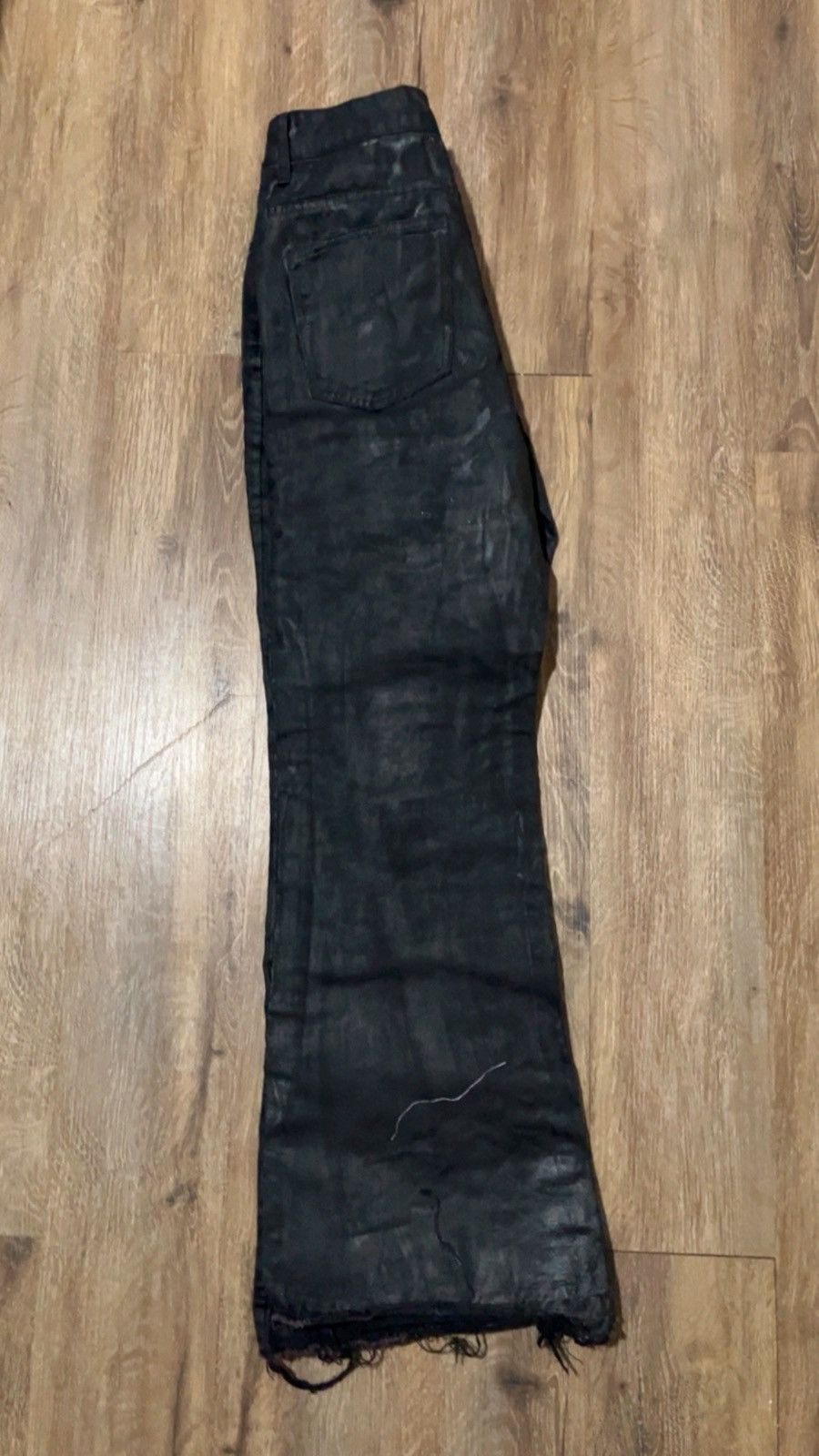 Other WAXED FLARED JEANS Size US 35 - 2 Thumbnail