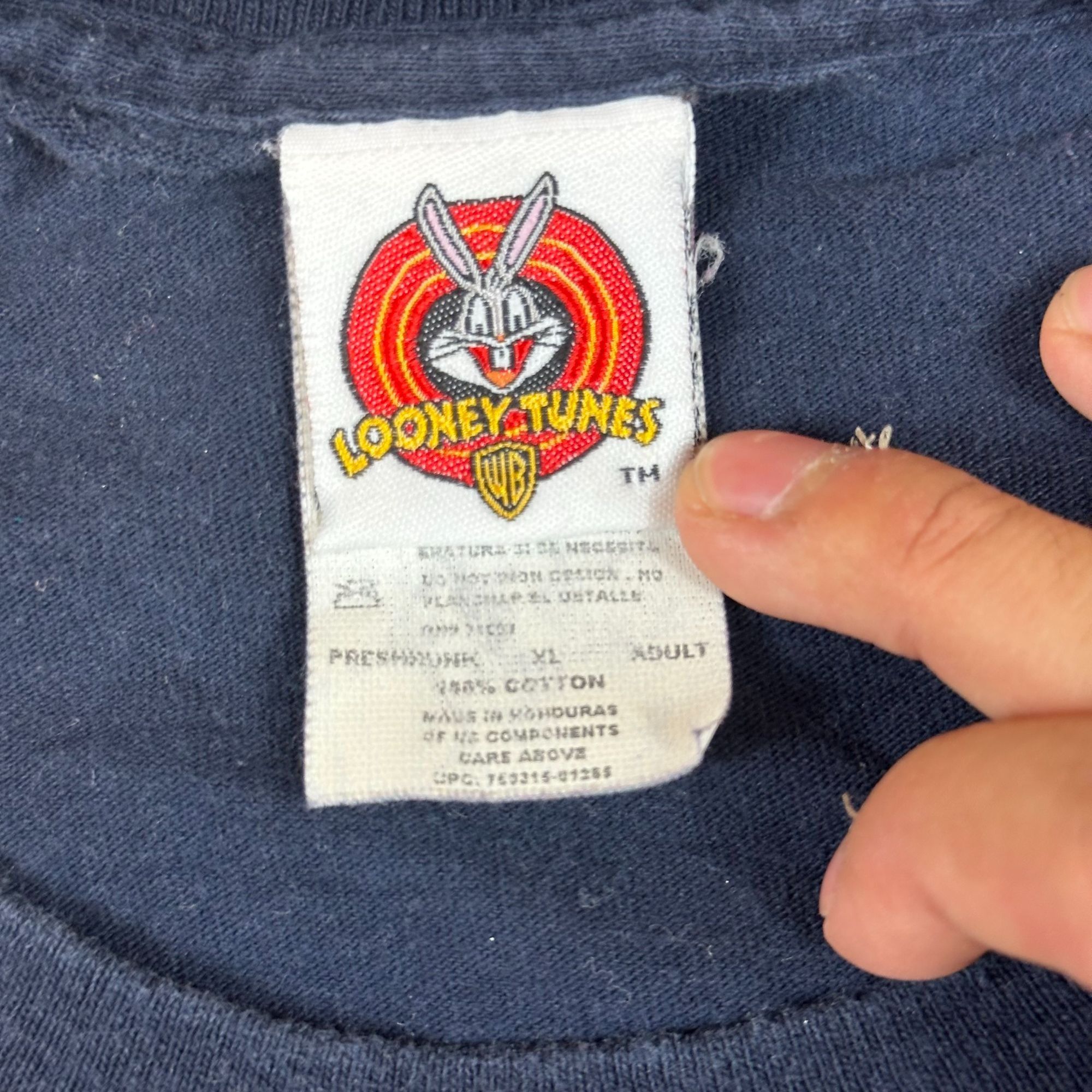 Vintage Vintage Navy Blue Looney Tunes "Nobody Asked You Tee" (XL) Size US XL / EU 56 / 4 - 3 Thumbnail