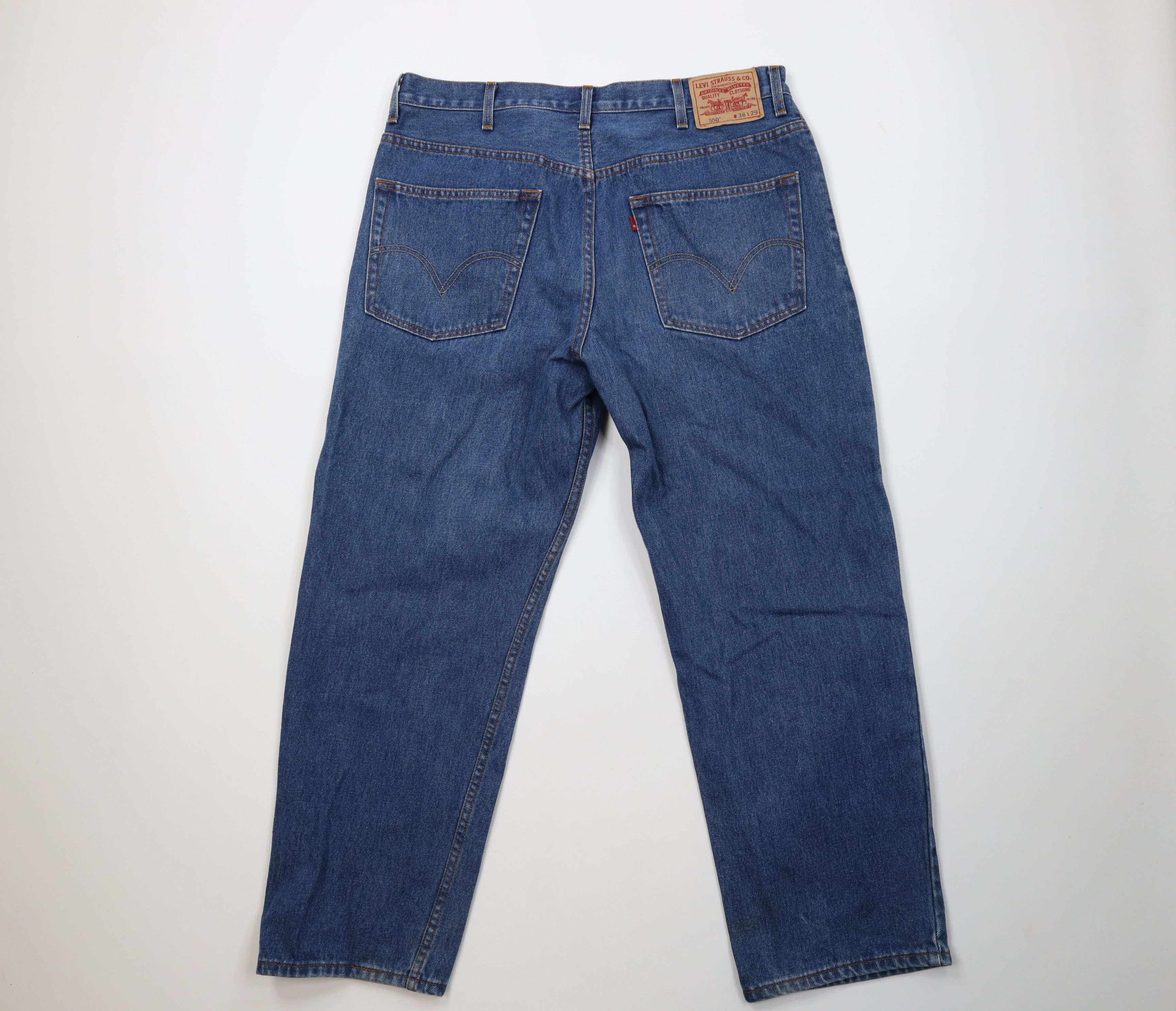 Levi's Vintage Y2K 2005 Levis 550 Fit Denim Jeans Blue Cotton Size US 38 / EU 54 - 10 Thumbnail