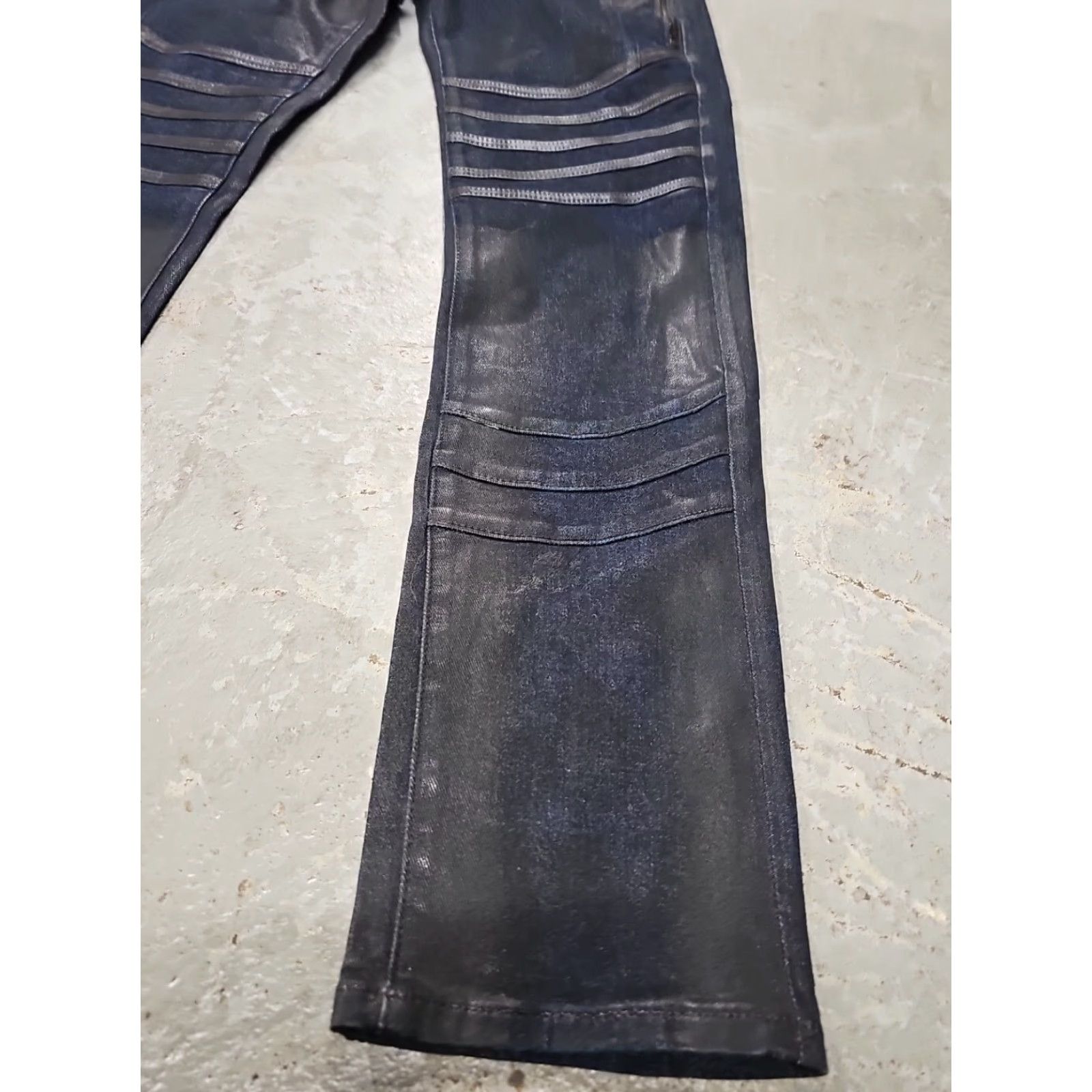 Cult Of Individuality VINTAGE Cult of Individuality Jeans 30x34 Greaser Straight Slim Stretch Japanese Selvedge Denim Blue Mens Size US 30 / EU 46 - 2 Thumbnail