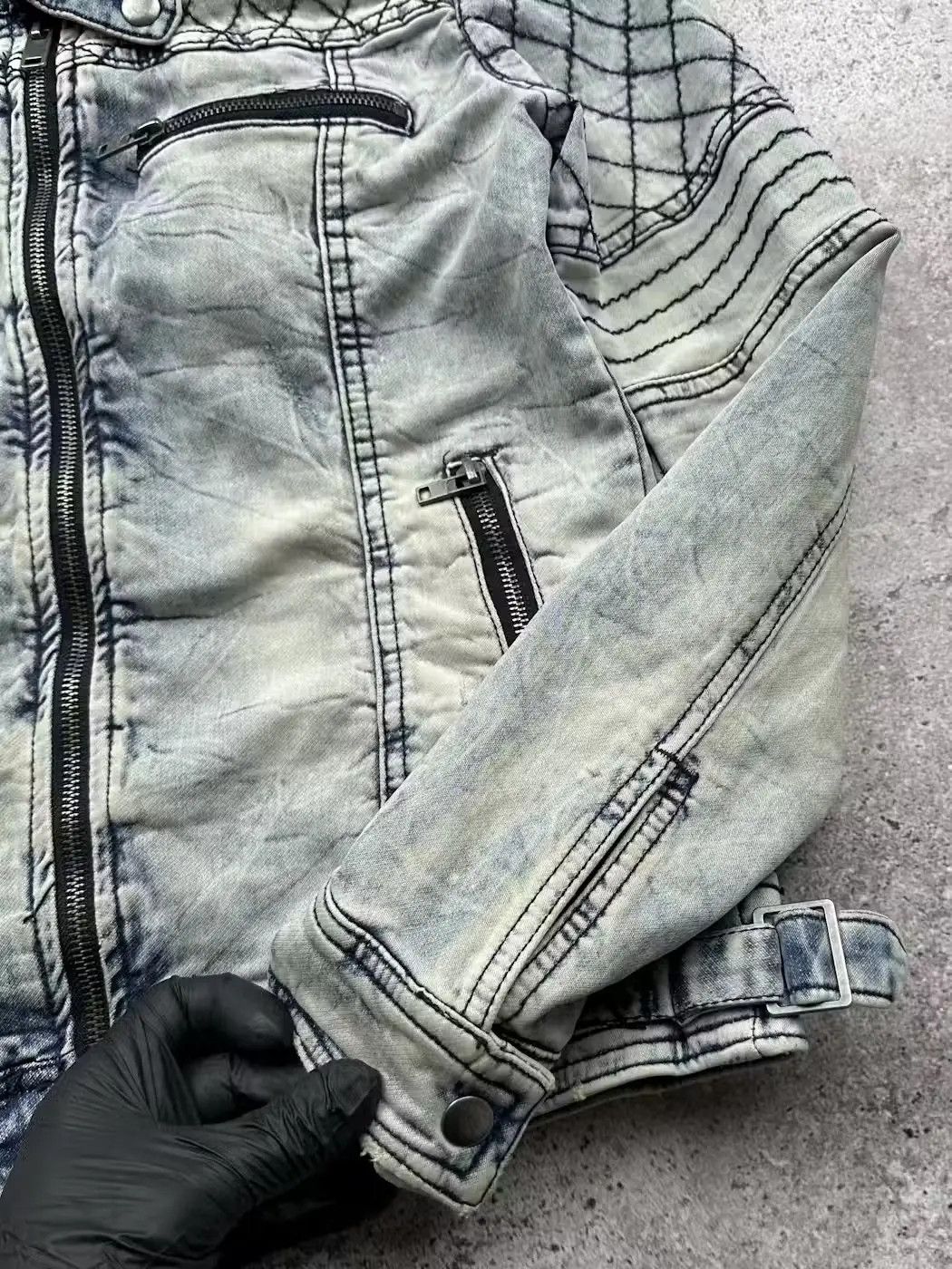 Vintage Vintage Faded Denim Jacket C553(V266) Size M / US 6-8 / IT 42-44 - 4 Thumbnail