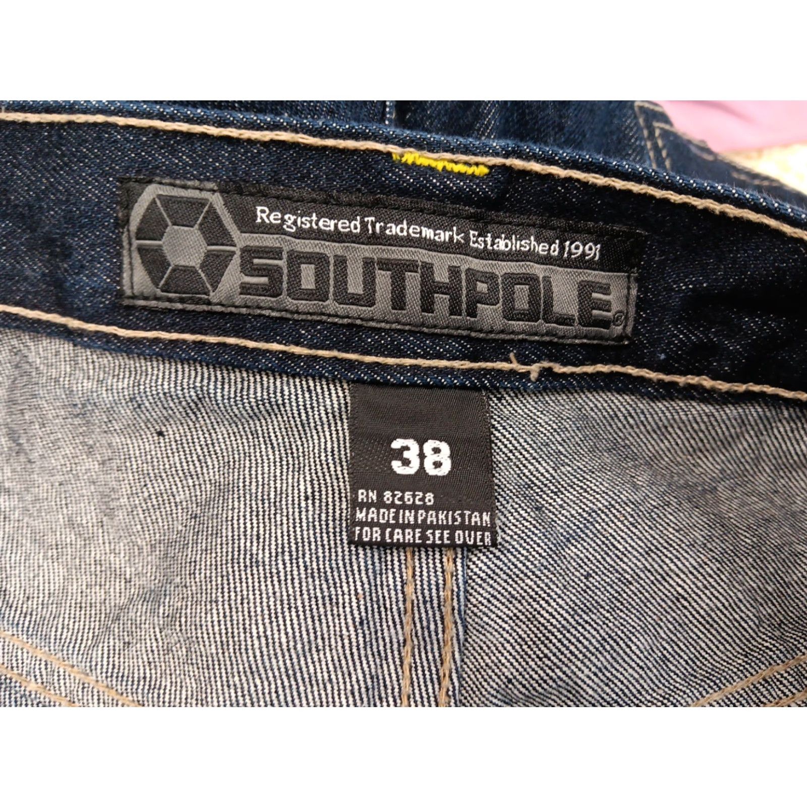 Southpole VTG Southpole Shorts Men's 38 Black Denim Baggy Hip Hop Y2K Embroidered 5-Pocket Relaxed Fit Casual Spring Summer Mens Size US 38 / EU 54 - 5 Thumbnail