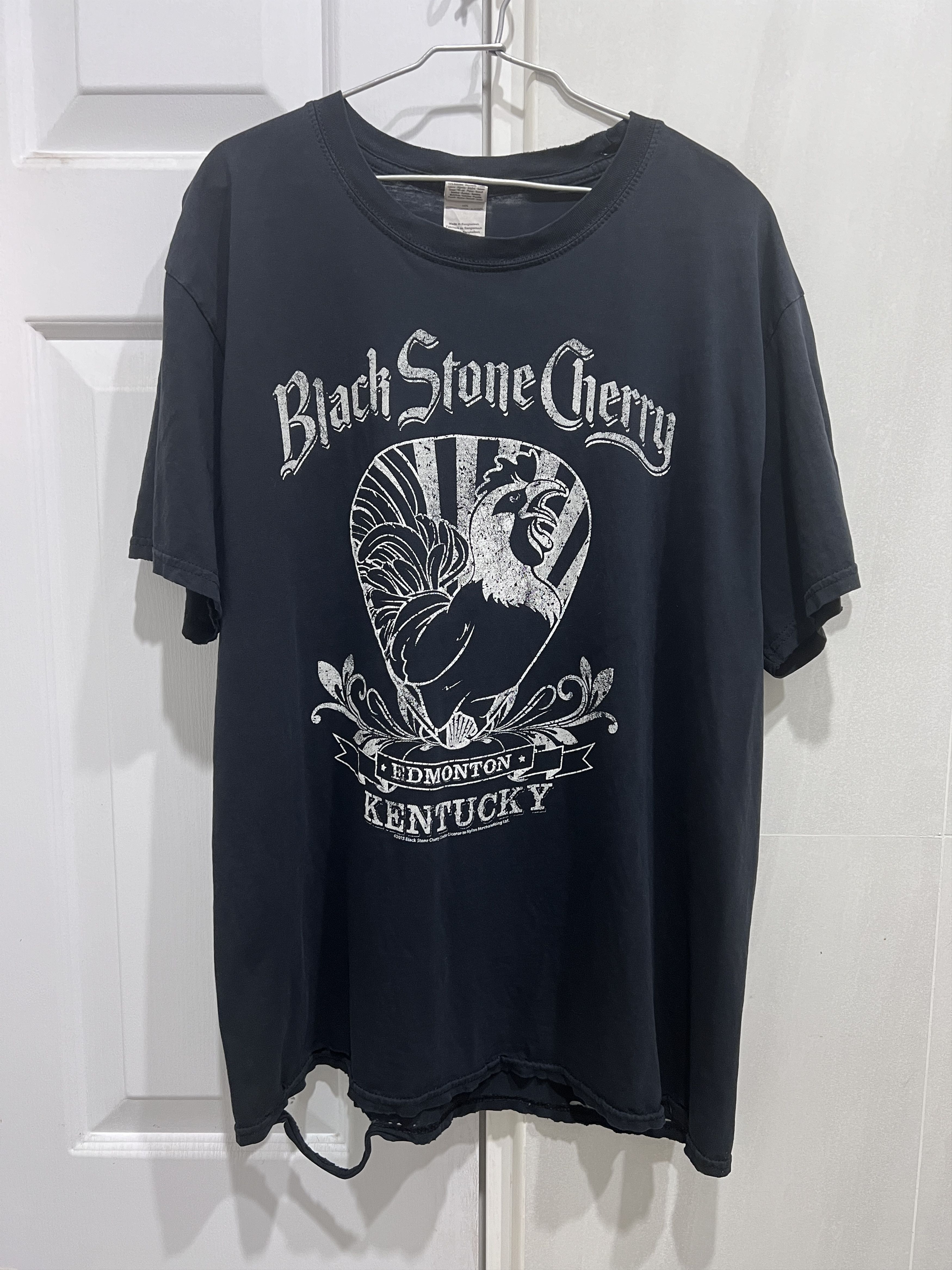 Band Tees 2015 Black Stone Cherry Tour Tee Distressed Faded Thrashed Size US L / EU 52-54 / 3 - 1 Thumbnail