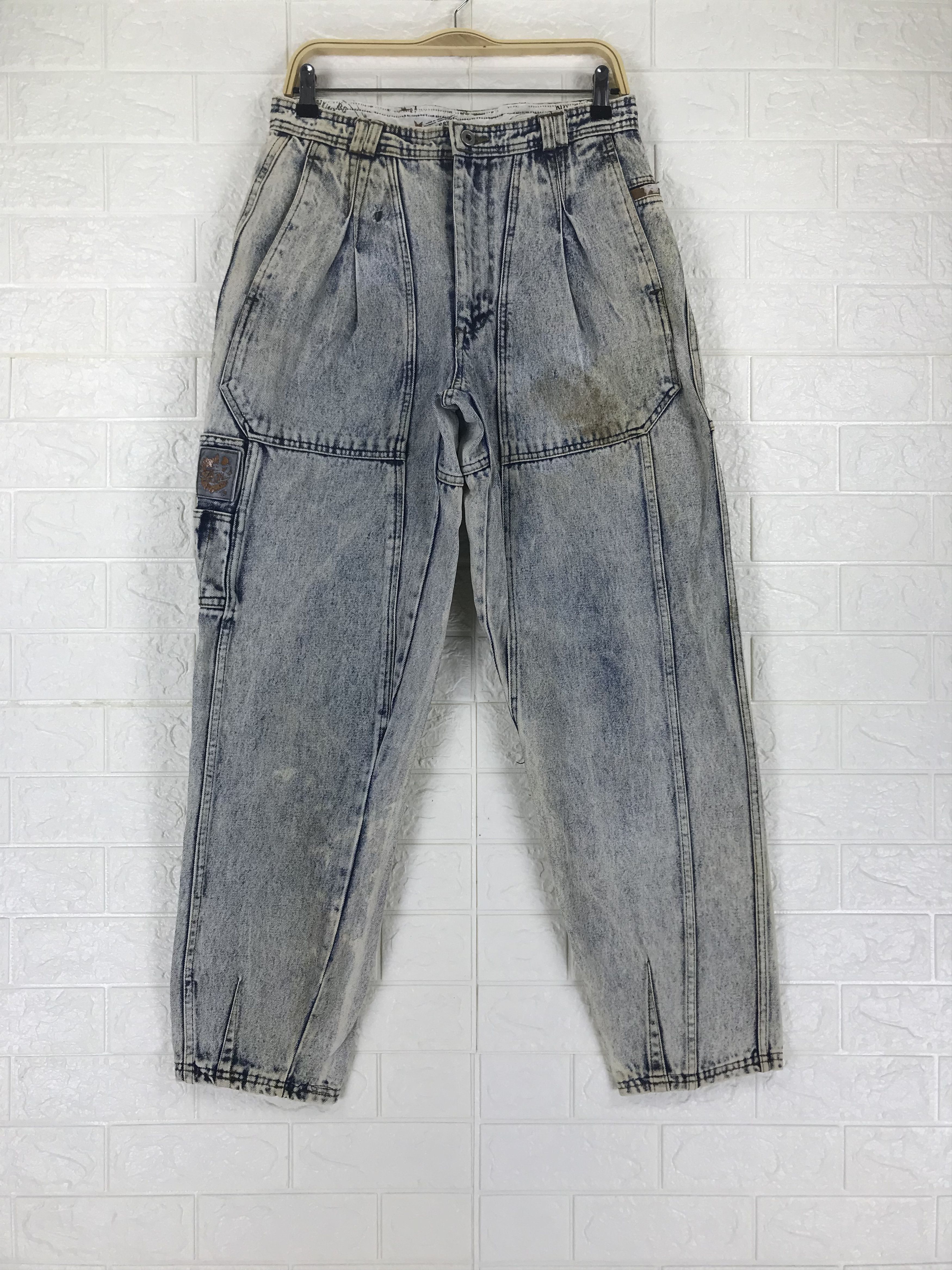 Bugle Boy Vintage Bugle Boy Acid Wash Jeans Size US 31 - 1 Thumbnail