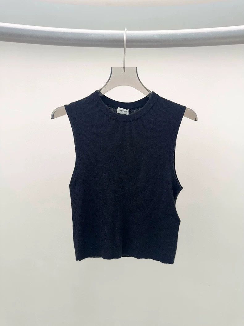 Saint Laurent Paris Saint Laurent Paris Black Knit Vest Size US L / EU 52-54 / 3 - 1 Thumbnail