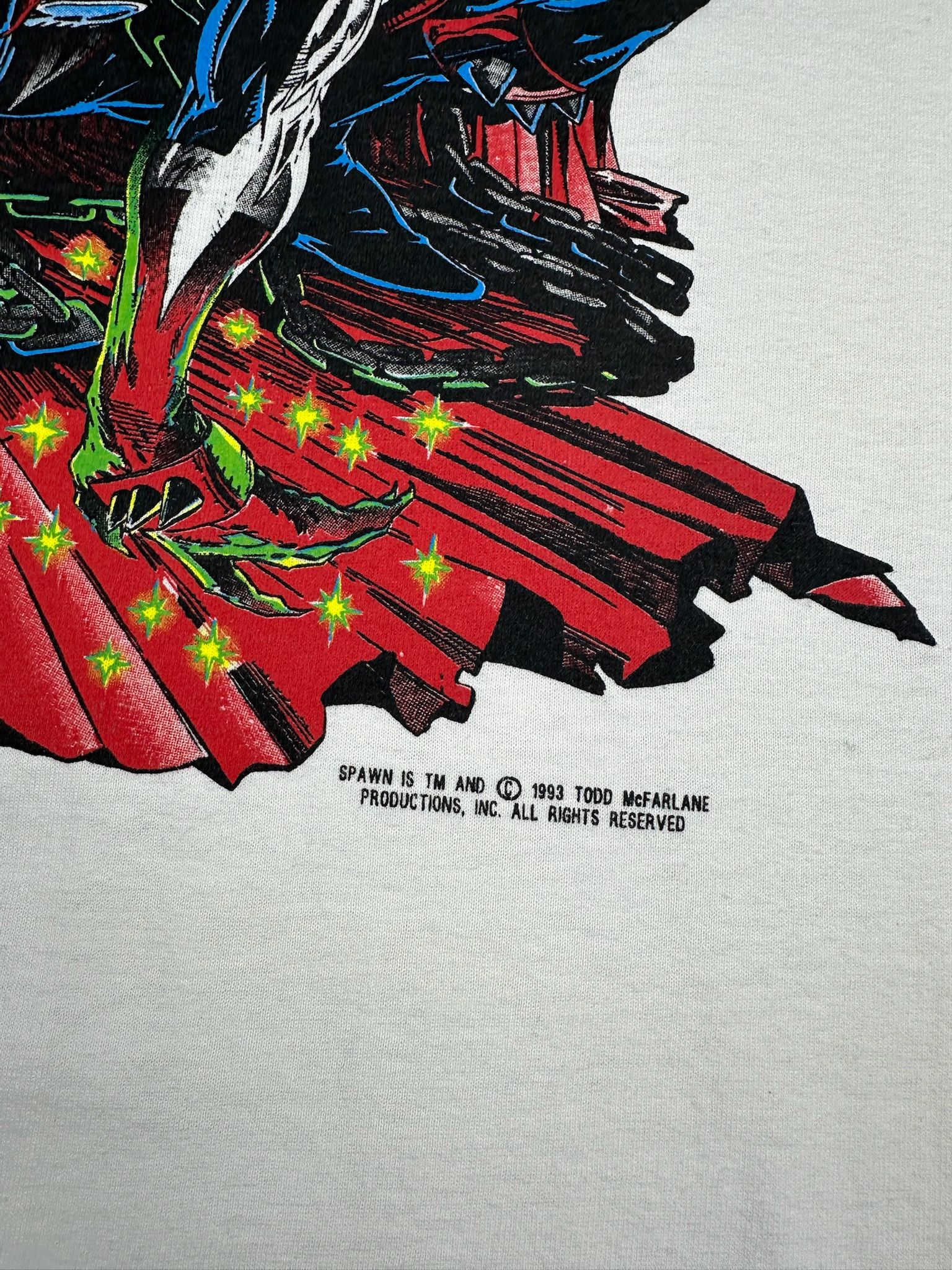 Vintage Vintage 1993 Todd McFarlane Best Spawn Promo T-shirt Size US XL / EU 56 / 4 - 3 Thumbnail