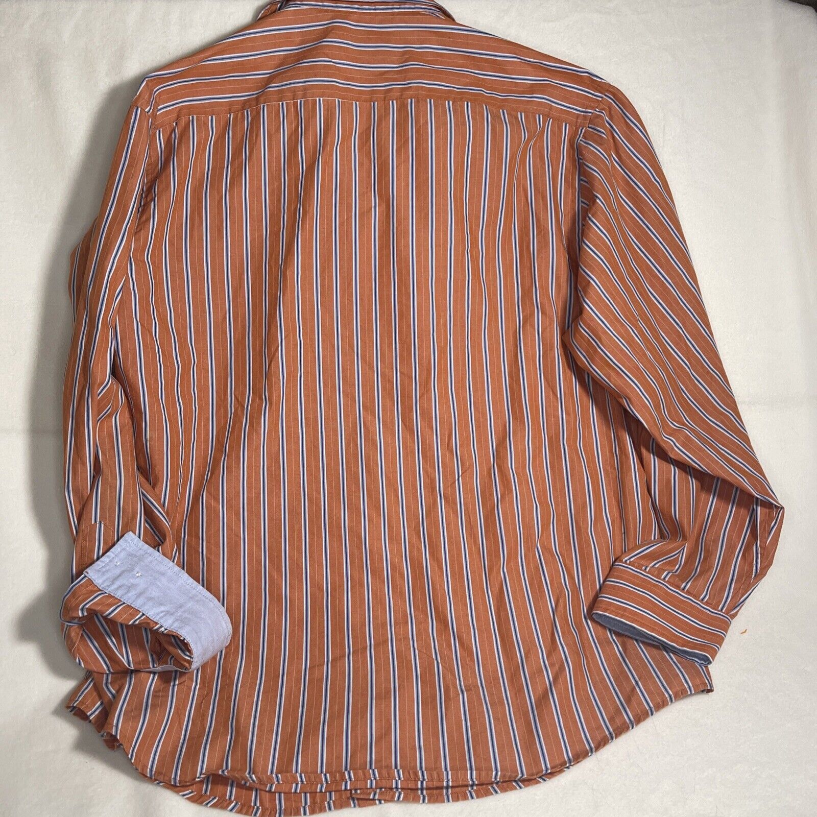 Croft & Barrow Croft and Barrow Men's L Shirt Orange, Blue Button Dwn Size US L / EU 52-54 / 3 - 5 Thumbnail