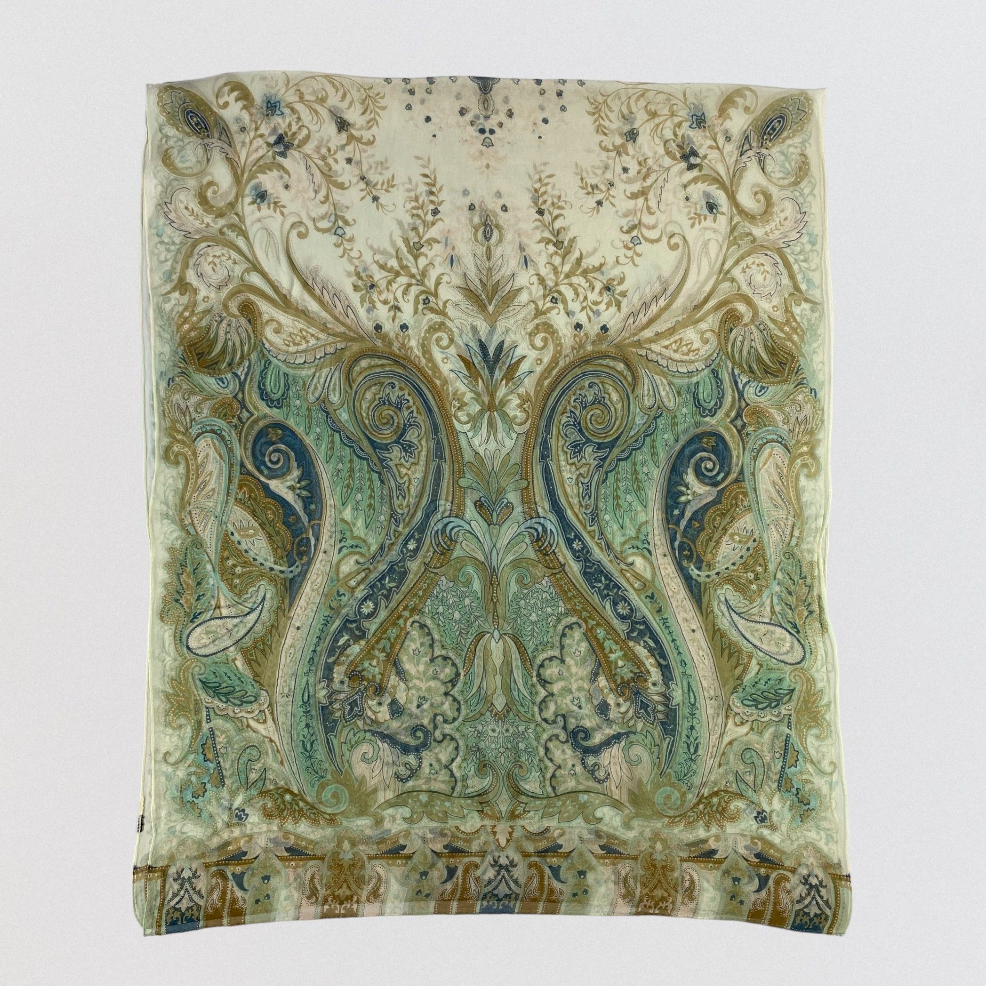 Vintage Paisley Silk Scarf SS091