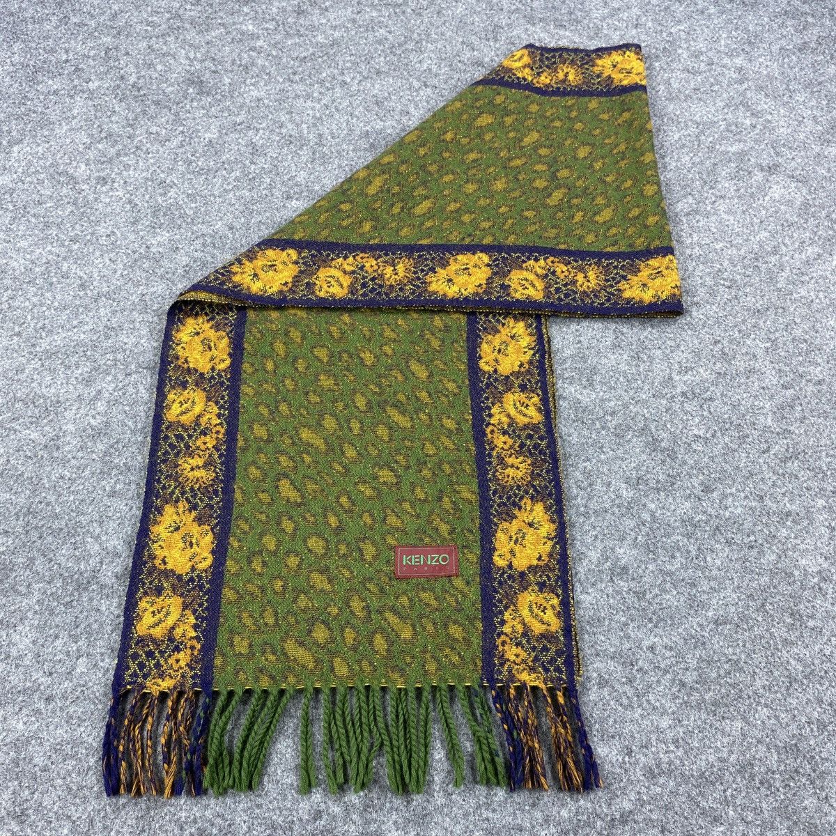 Kenzo × Vintage Kenzo Scarf # Muffler # Neckwear # D322 Size ONE SIZE - 9 Thumbnail