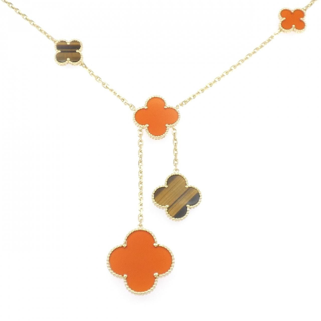 Van Cleef & Arpels Van Cleef & Arpels Van Cleef & Arpels Magic Alhambra 750 Yellow Gold Necklace Precious Metal Necklace VCARN5JP00 DUTY FREE for USA Size ONE SIZE - 1 Thumbnail