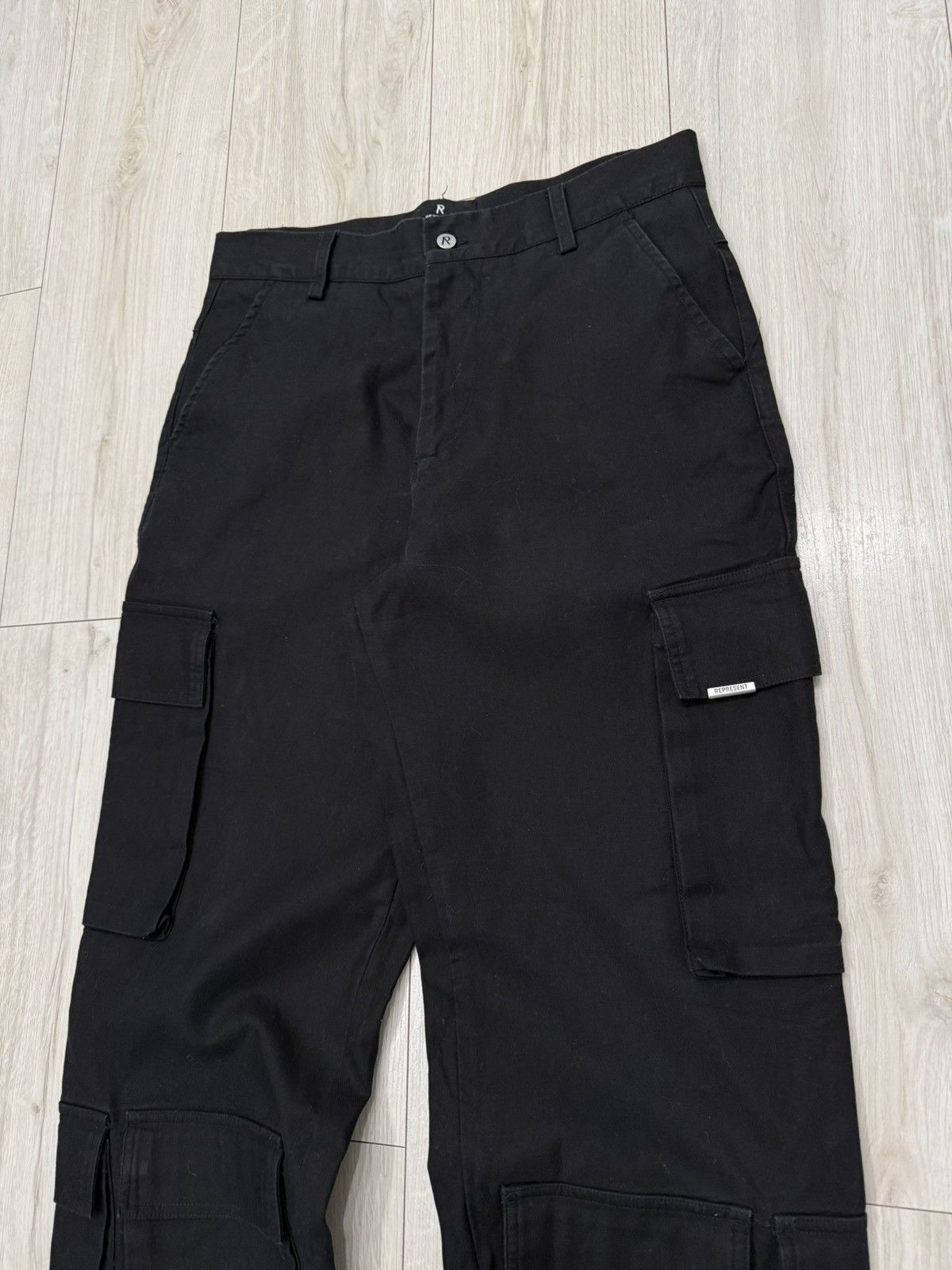 Represent Clo. Represent Men’s Wide Leg Cargo Baggy Trousers Rick Owens Size US 30 / EU 46 - 4 Thumbnail
