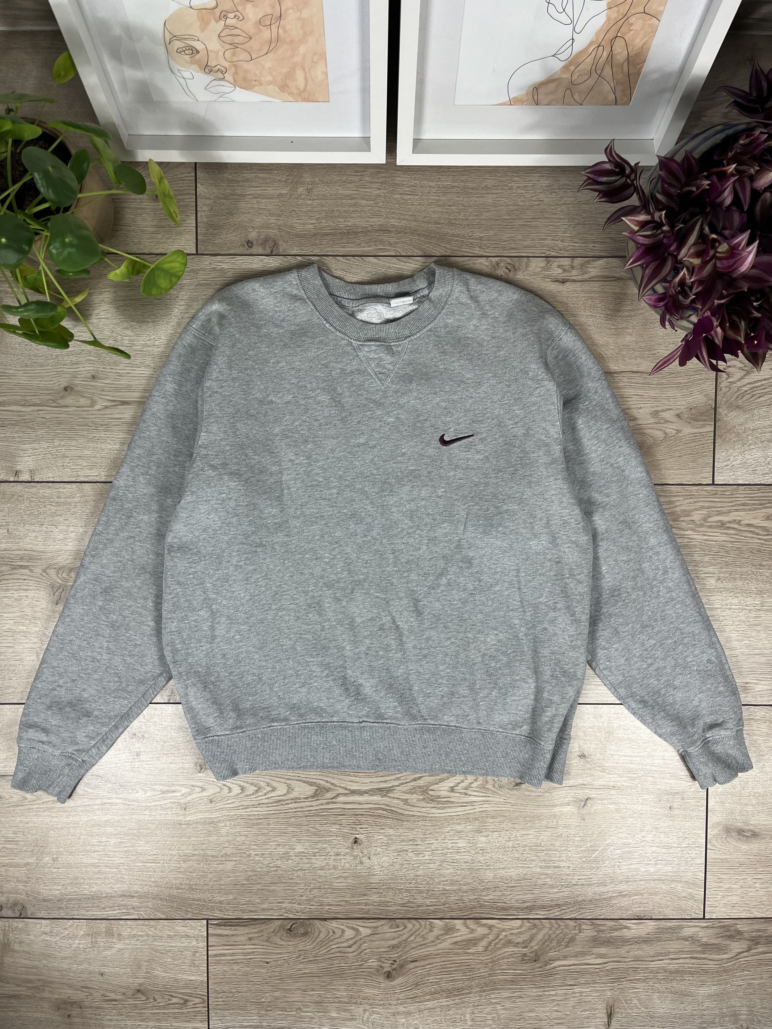 Nike × Vintage Vintage 90s 00s retro boxy Nike Crewneck sweatshirt Size US M / EU 48-50 / 2 - 1 Thumbnail