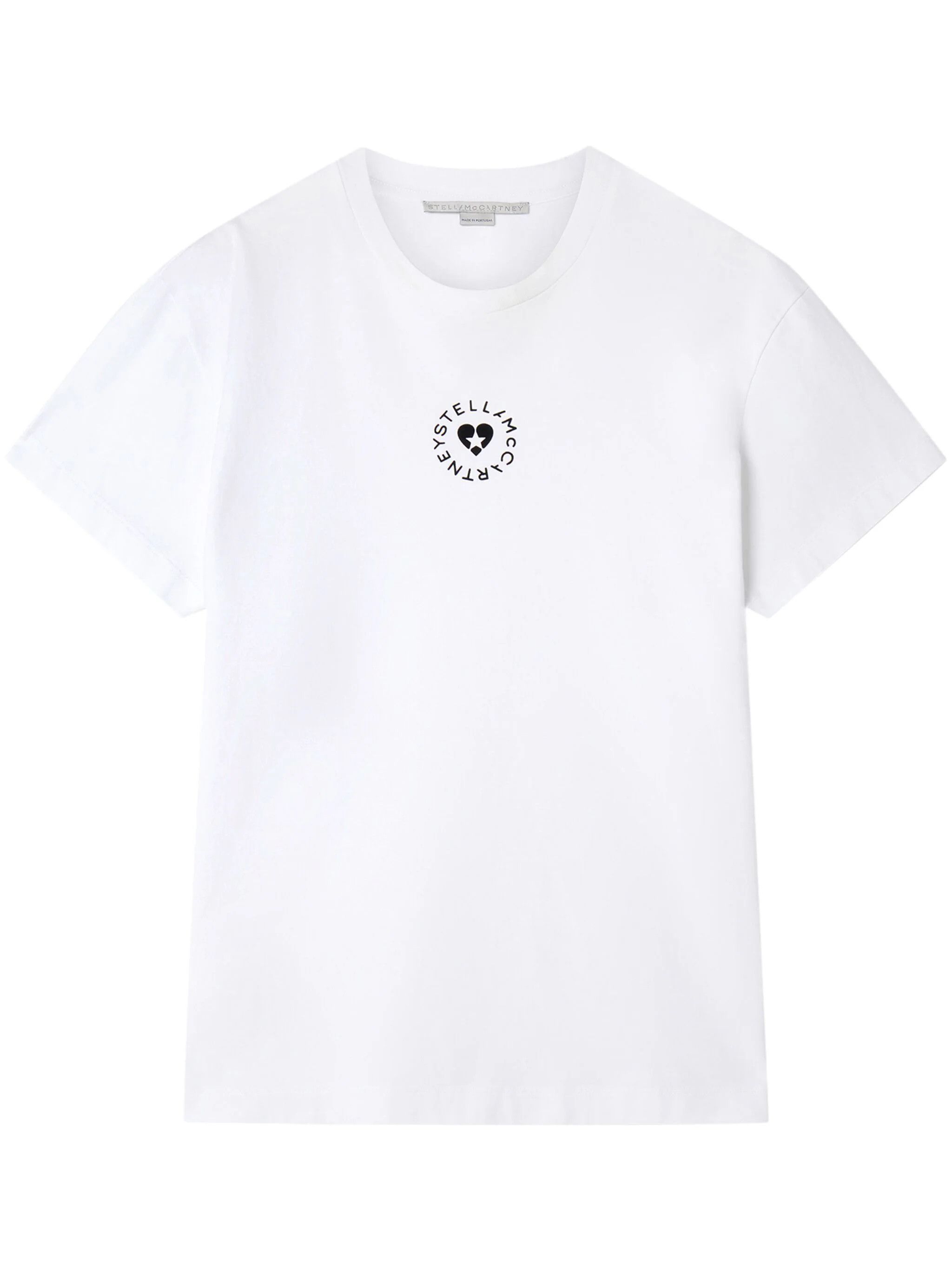 Stella McCartney o1s22i1n1024 Iconic Mini Heart T-Shirt in White Size S / US 4 / IT 40 - 1 Thumbnail