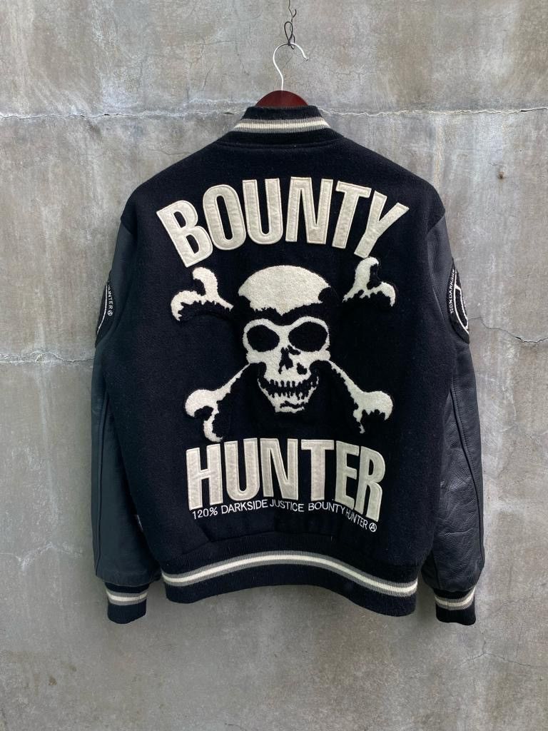 BOUNTYHUNTER Leather Varsity Jacket