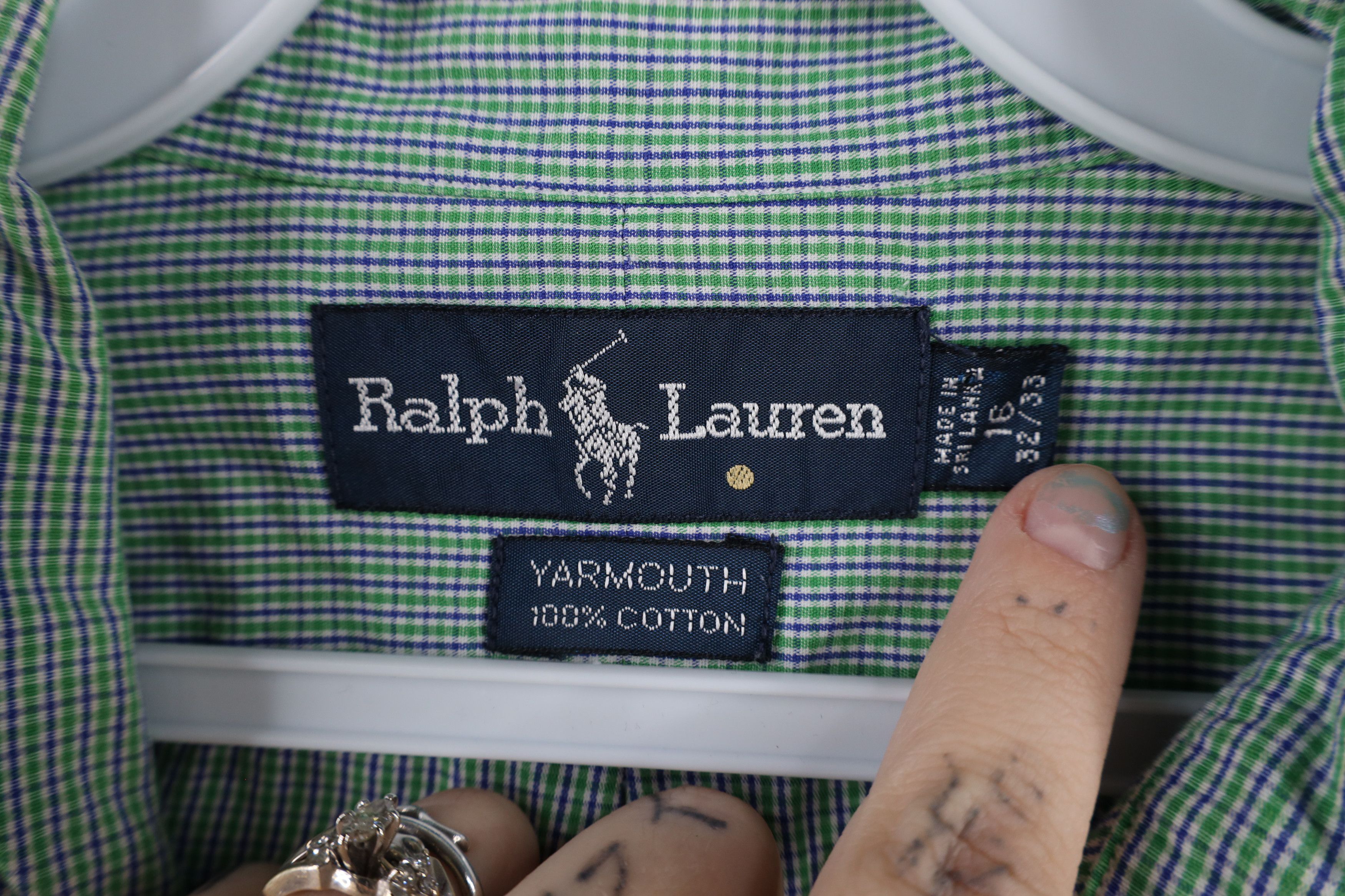 Polo Ralph Lauren Vintage 90s Ralph Lauren Collared Button Down Shirt Green Size US L / EU 52-54 / 3 - 6 Thumbnail