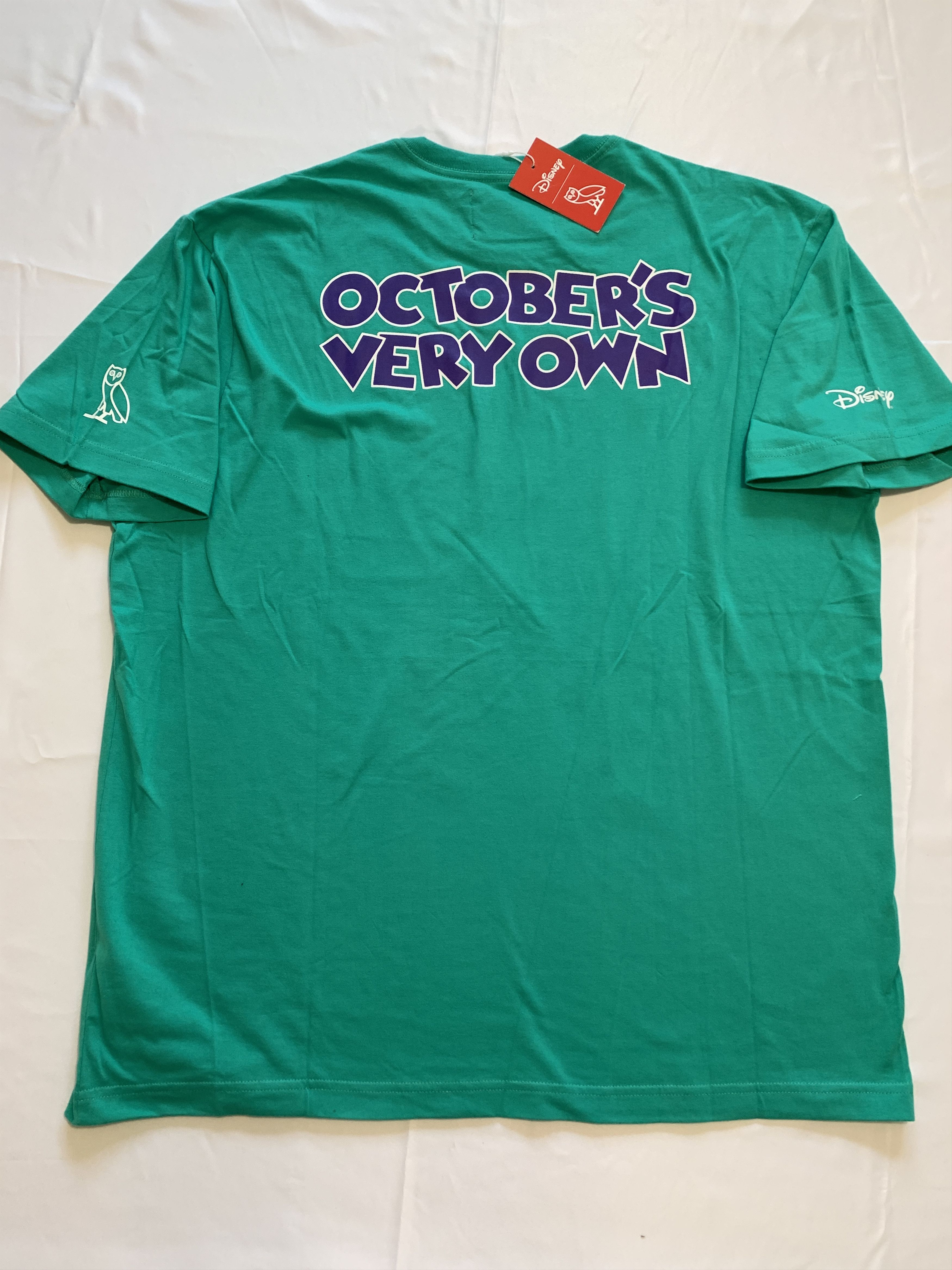 Disney OVO x Disney Donald "OWLS" T-shirt Turquoise Size US XXL / EU 58 / 5 - 5 Thumbnail