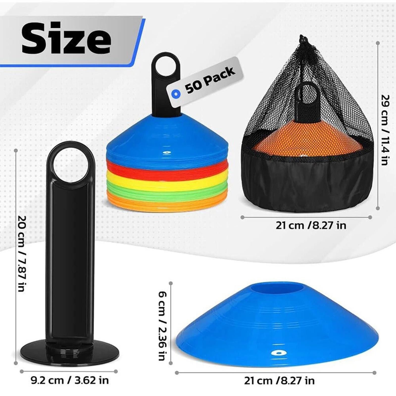 Other Sports Republik 50 Disc Cones & 12 Training Vest/Pennies XL Size ONE SIZE - 2 Thumbnail