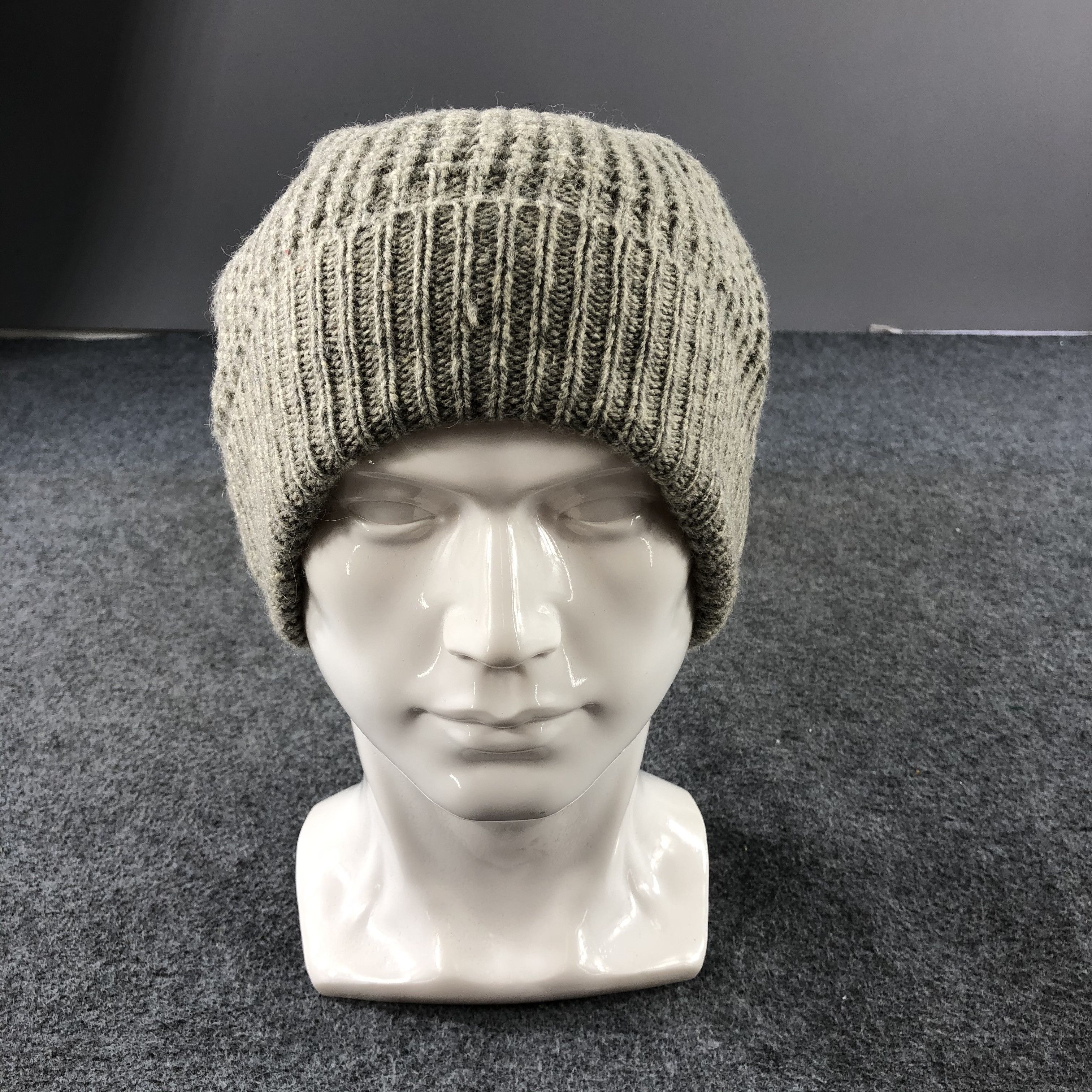 image of Vintage Ease Wool Popcorn Knit Beanie Snowcap Snow Hat B435, Men's
