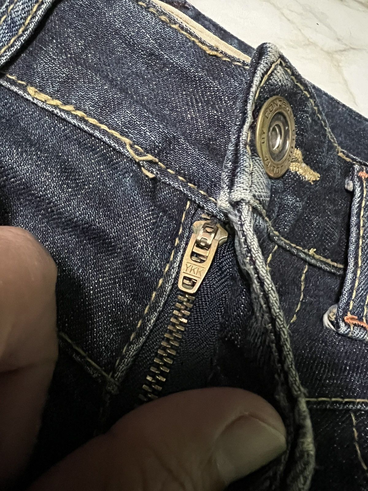 Beauty Beast × If Six Was Nine × Japanese Brand 💥Rare💥Lolita Concert Club Punk Washed Distress Jeans Size US 33 - 11 Thumbnail