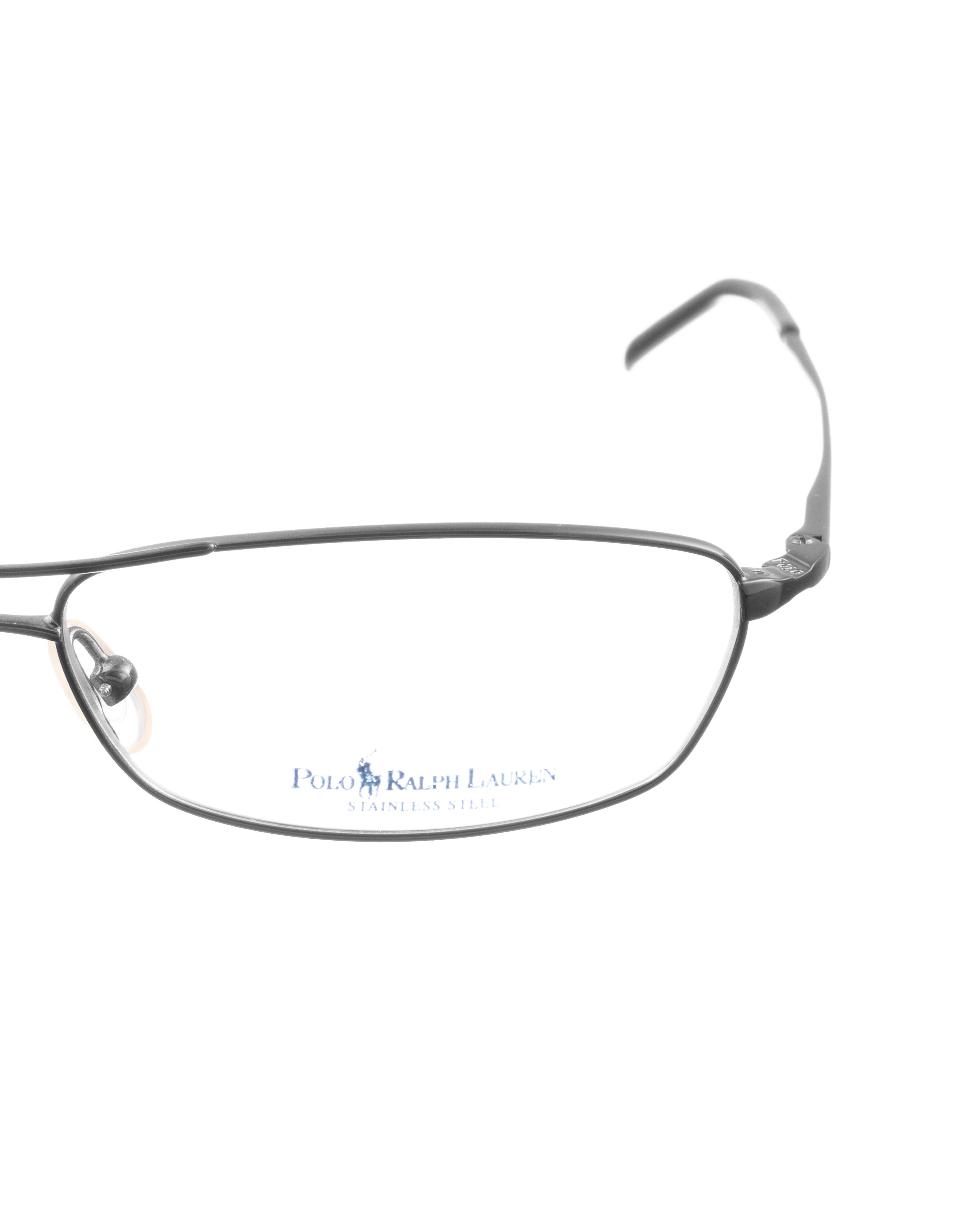 Polo Ralph Lauren Polo Ralph Lauren 00s Metallic Grey Metal Glasses Size ONE SIZE - 3 Thumbnail