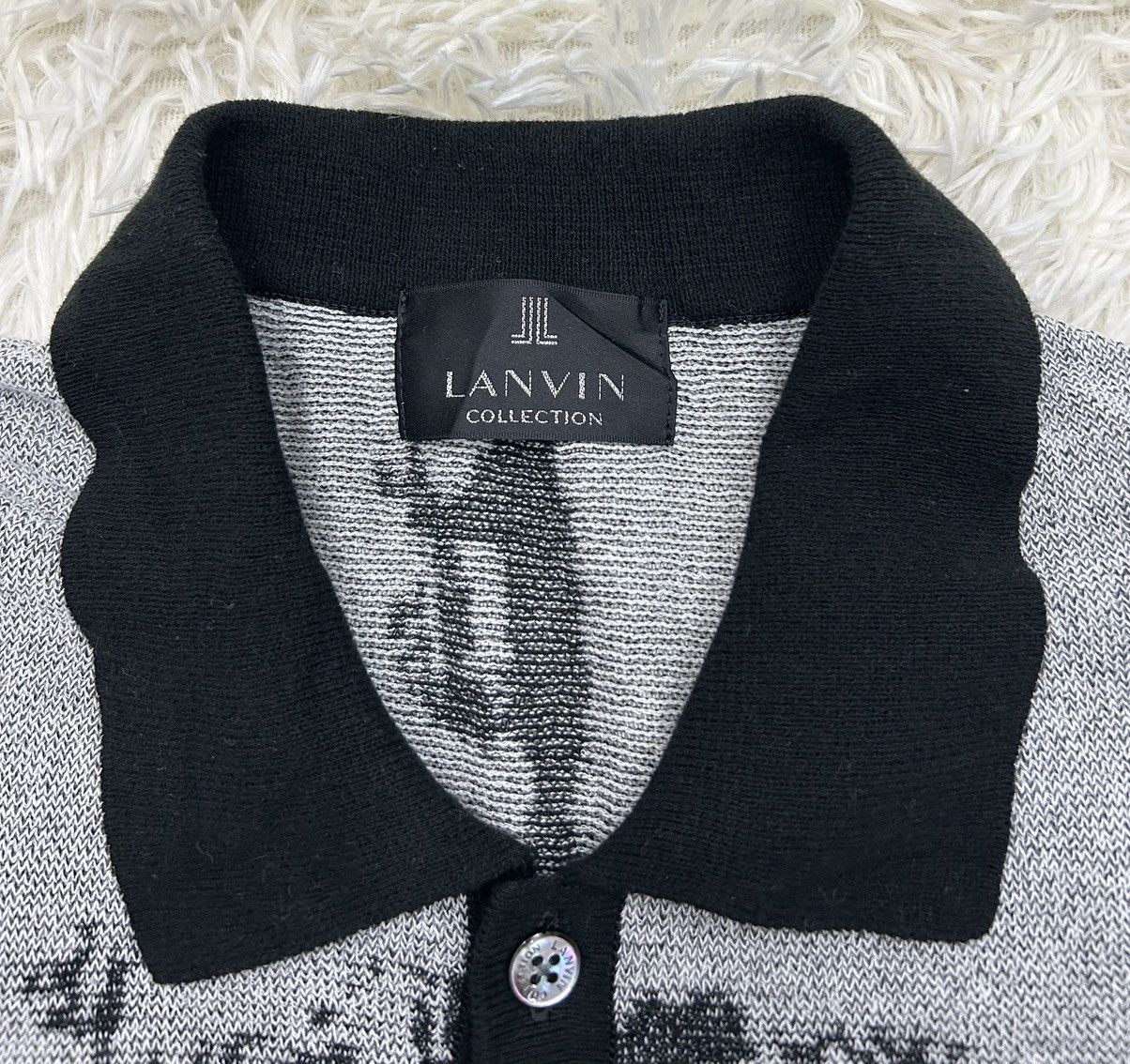 Lanvin Lanvin Collection Cotton Short Sleeve Sweater Polo Size US M / EU 48-50 / 2 - 6 Thumbnail