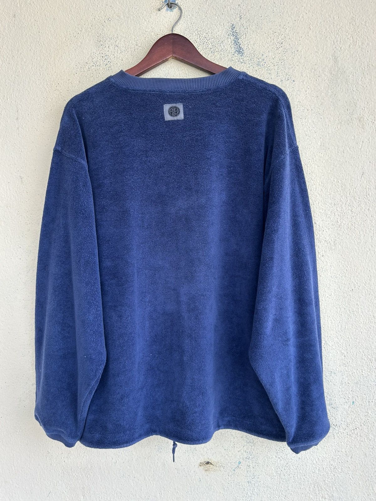 Nike Vintage 90’s Nike White Tag Center Swoosh Velvet Sweatshir Size US L / EU 52-54 / 3 - 2 Thumbnail