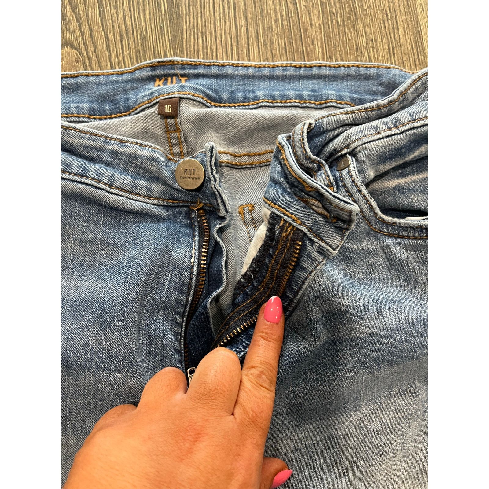 Anthropologie Kut From The Kloth Fab AB Toothpick Skinny Jeans Size 14 Size 36" / US 14 / IT 50 - 11 Thumbnail
