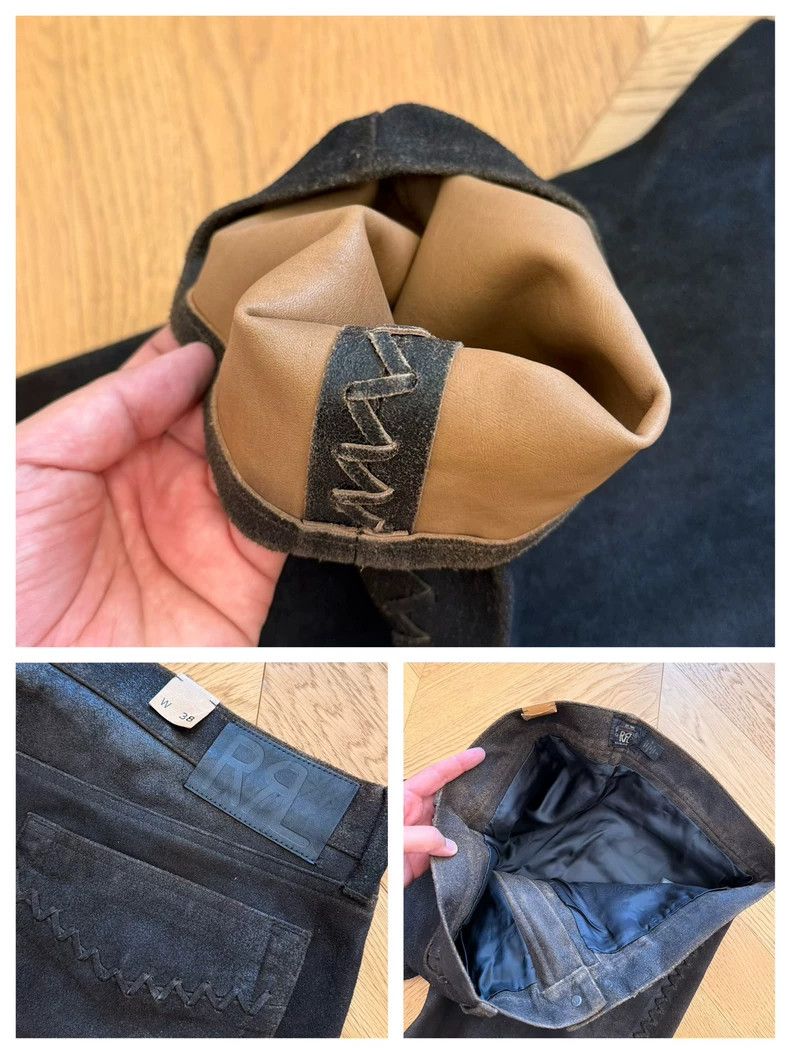 RRL Ralph Lauren RRL Ralph Lauren Cowhide suede retro western woven leather Size US 40 / EU 56 - 8 Thumbnail