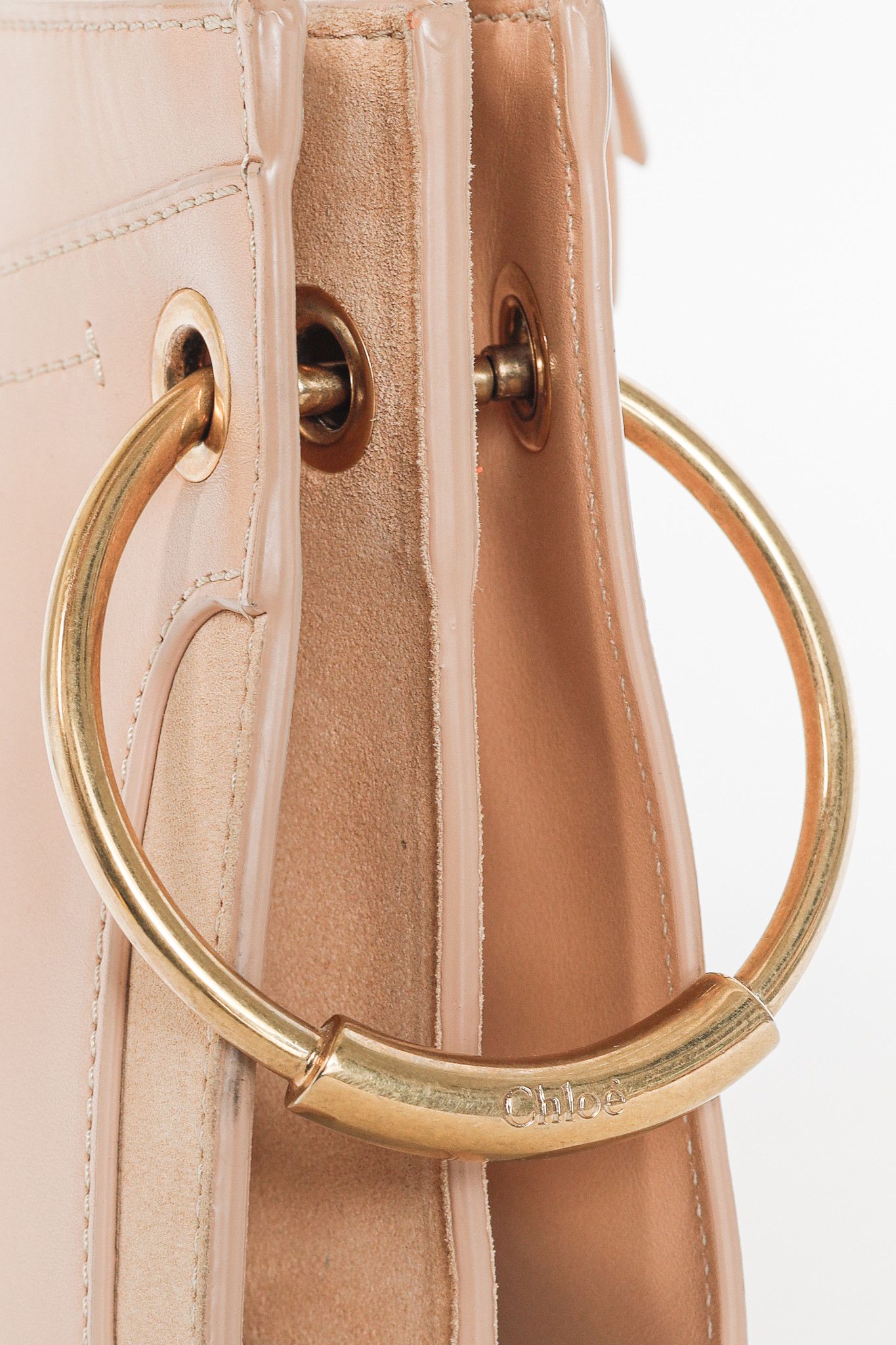 Chloe Chloe Mini Roy Blushy Pink Leather & Suede Crossbody Size ONE SIZE - 8 Thumbnail