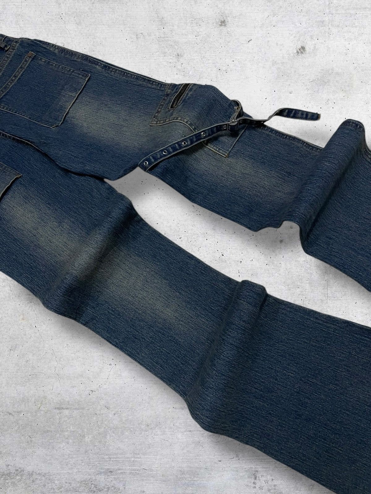 Japanese Brand VINTAGE HAPHAZARD JAPAN DESIGNER 90S BONDAGE PUNK FLARED OG Size US 26 / EU 42 - 13 Thumbnail