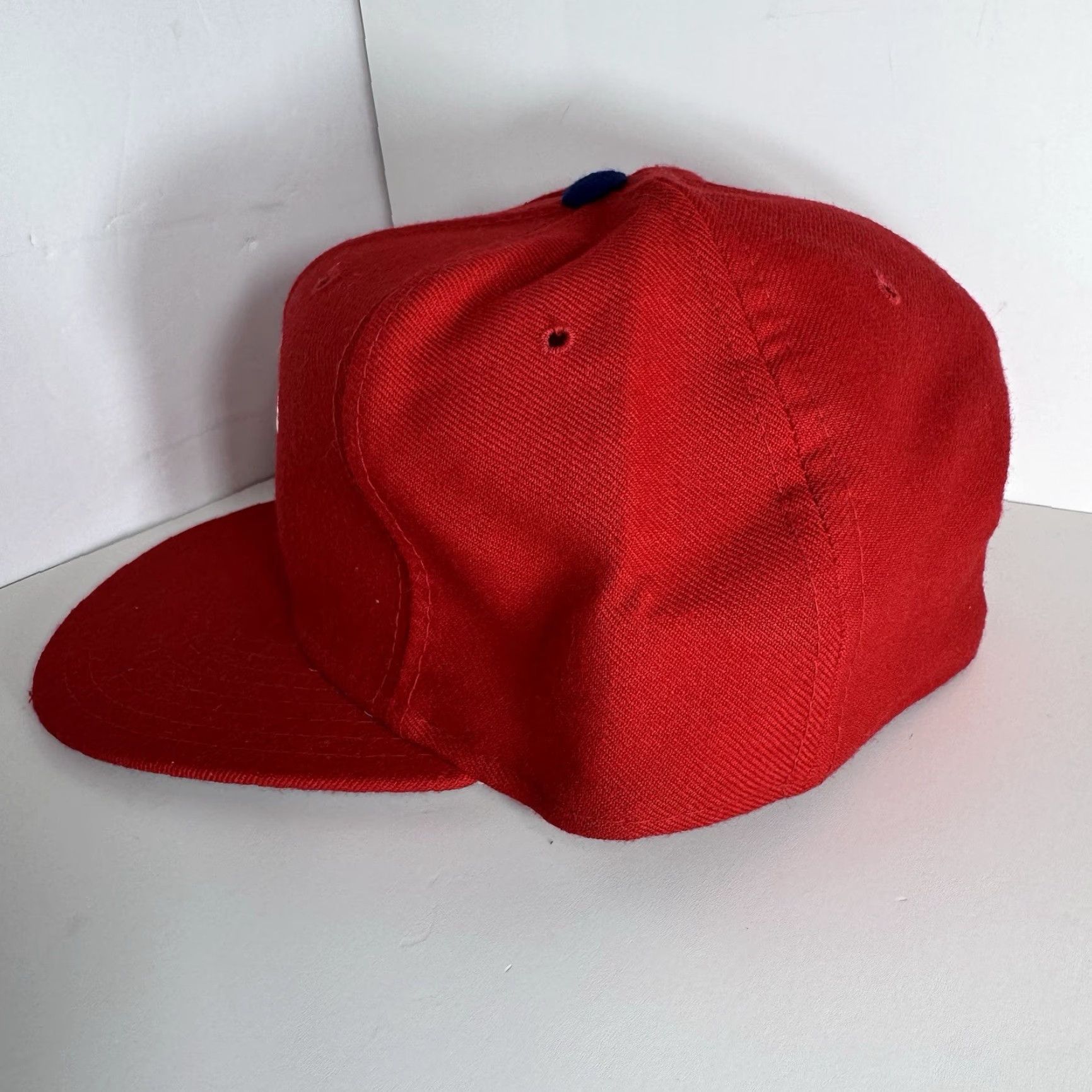 New Era VINTAGE New Era Wool Philadelphia Phillies 7 5/8 Diamond Collection Red USA Made Hat Adults Unisex Phillies 90s Baseball Cap Size ONE SIZE - 6 Thumbnail