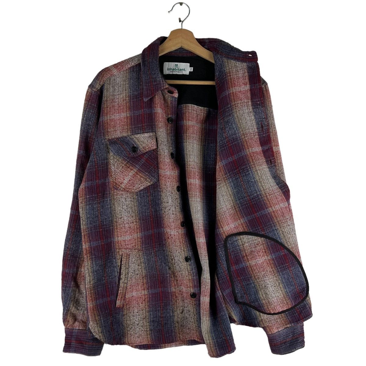 Flannel 🔥VINTAGE FLANNEL SHIRT JACKET BUTTON INHABITANT JAPAN Size US M / EU 48-50 / 2 - 10 Thumbnail