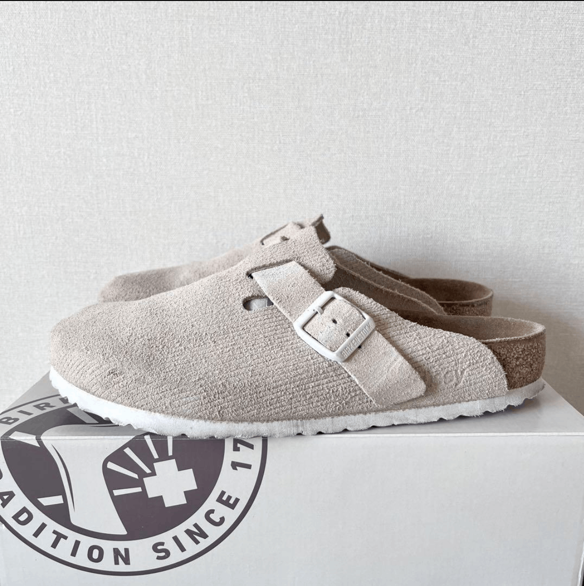 image of Birkenstock Corduroy Bone Boston Size Size 8 Eu 41 Shoes, Men's