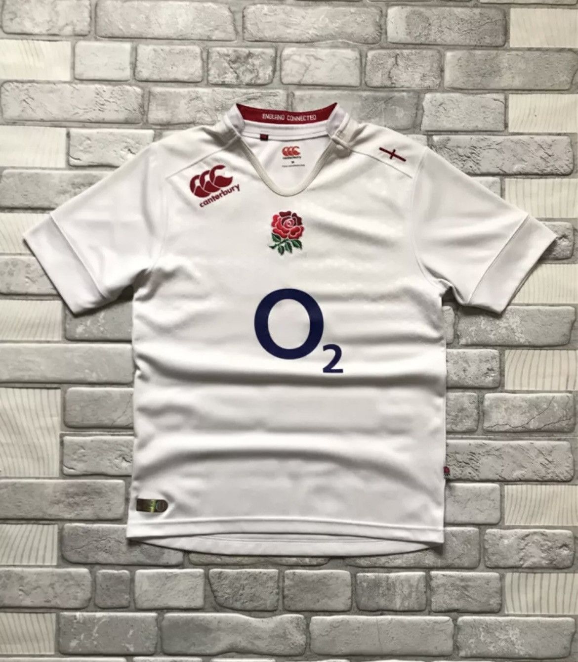 Canterbury of New Zealand × Vintage CANTERBURY ENGLAND HOME 2014-2015 RUGBY UNION SHIRT size M Size US M / EU 48-50 / 2 - 1 Thumbnail