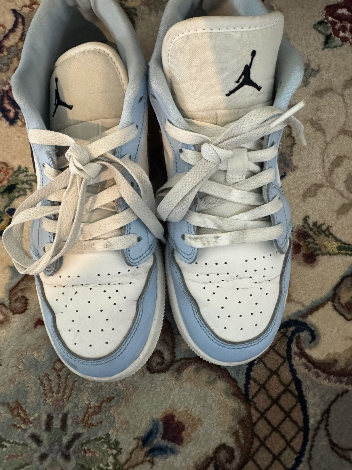 Nike Air Jordan 1 Low GS 'Ice Blue' Size US 6.5 / IT 36.5 - 7 Thumbnail