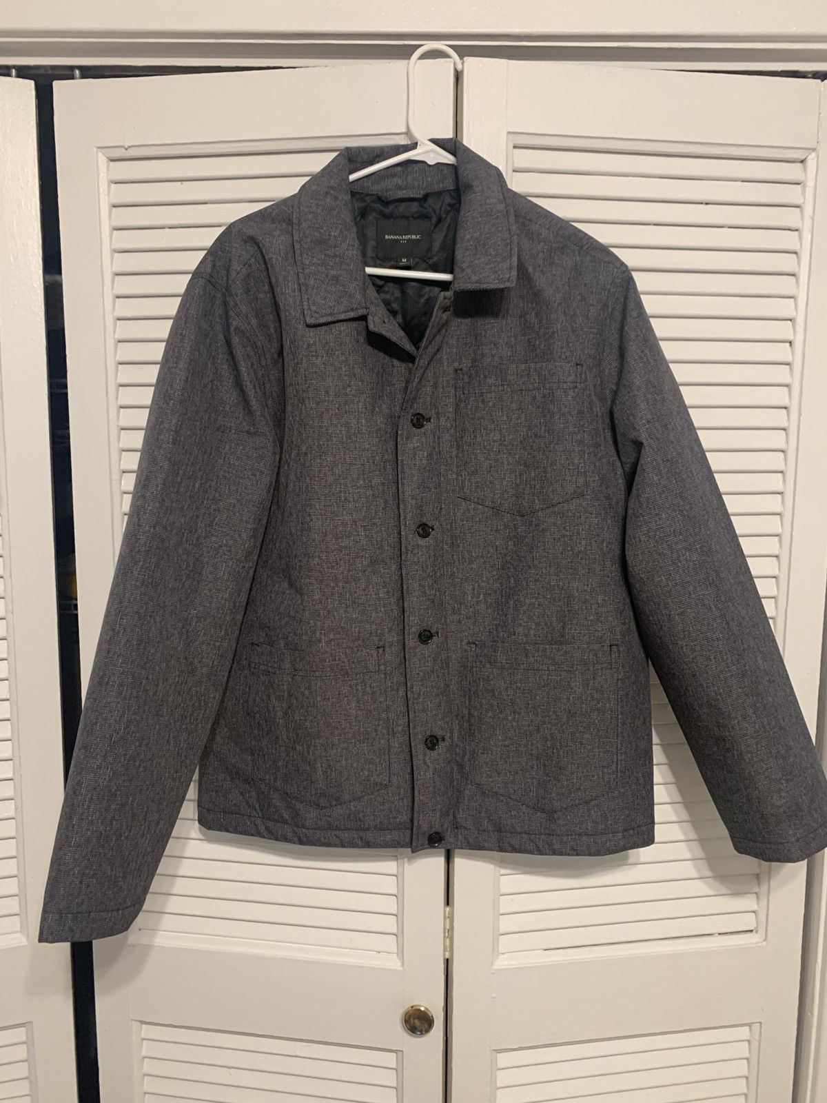 Banana Republic Gray Banana Republic Button-Up Jacket Size US M / EU 48-50 / 2 - 2 Thumbnail