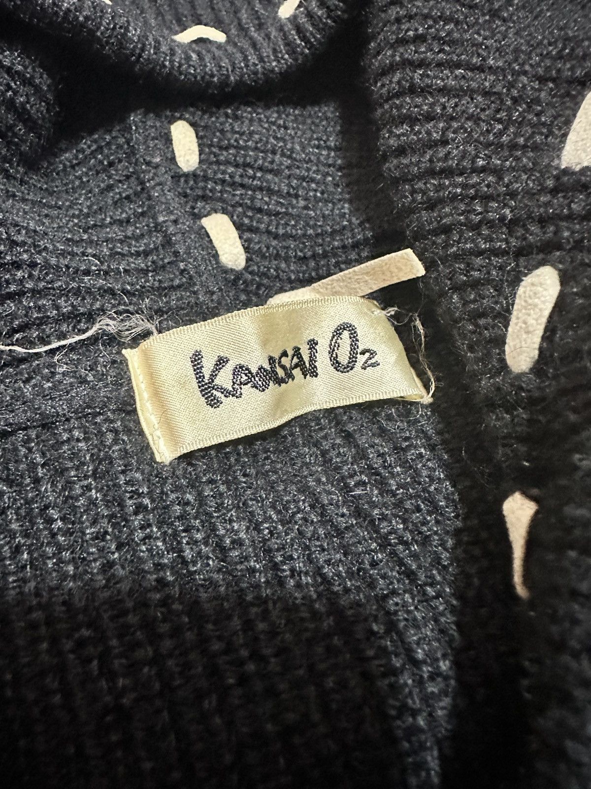 Kansai Yamamoto Kansai 02 wool sweater knitwear zipper hoodie Size US M / EU 48-50 / 2 - 4 Thumbnail