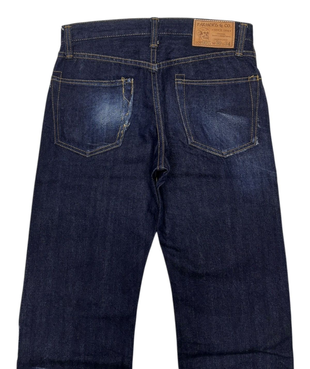 Kapital 🔥VTG FARMERS SELVEDGE BLUE JEANS MADE IN JAPAN Size US 30 / EU 46 - 12 Thumbnail
