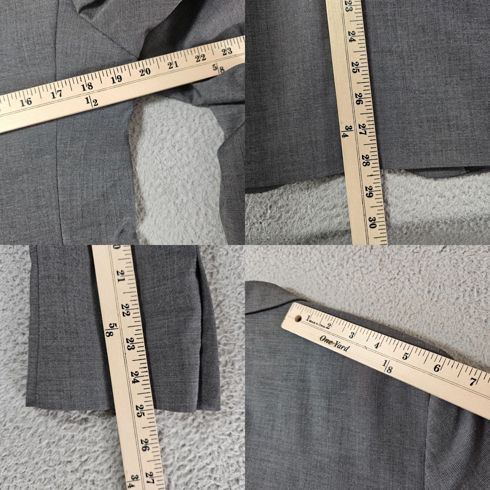 H&M H&M Blazer Mens 38R Grey Regular Fit Stretch Sport Coat 2 Button Suit Jacket Shirt? Size 38R - 8 Thumbnail