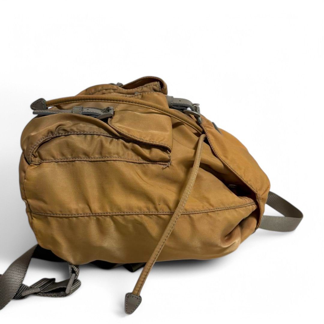 Prada Prada - Orange Nylon Backpack Rucksack Travel Luggage Size ONE SIZE - 3 Thumbnail