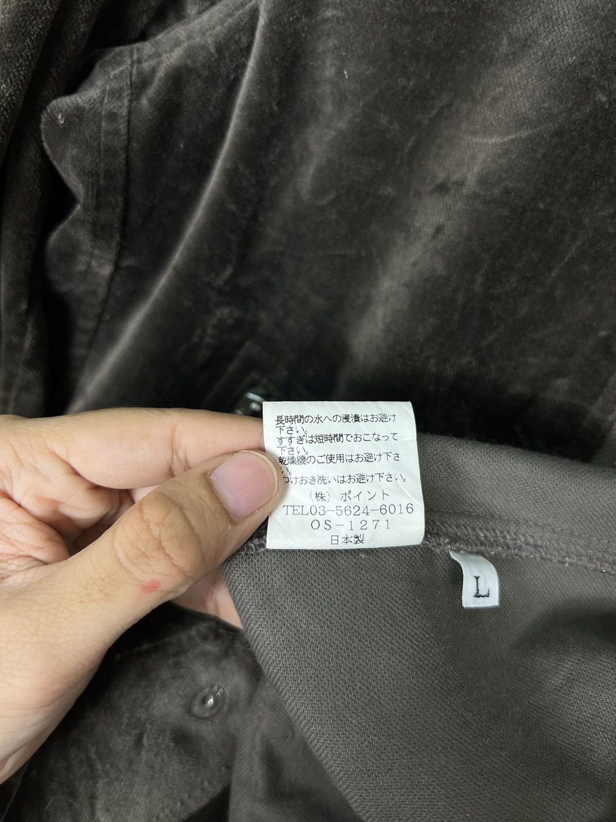 HARE HARE GENUINE PRODUCT VELVET DOUBLE COLAR MOTO RIDER JACKET Size US L / EU 52-54 / 3 - 15 Thumbnail
