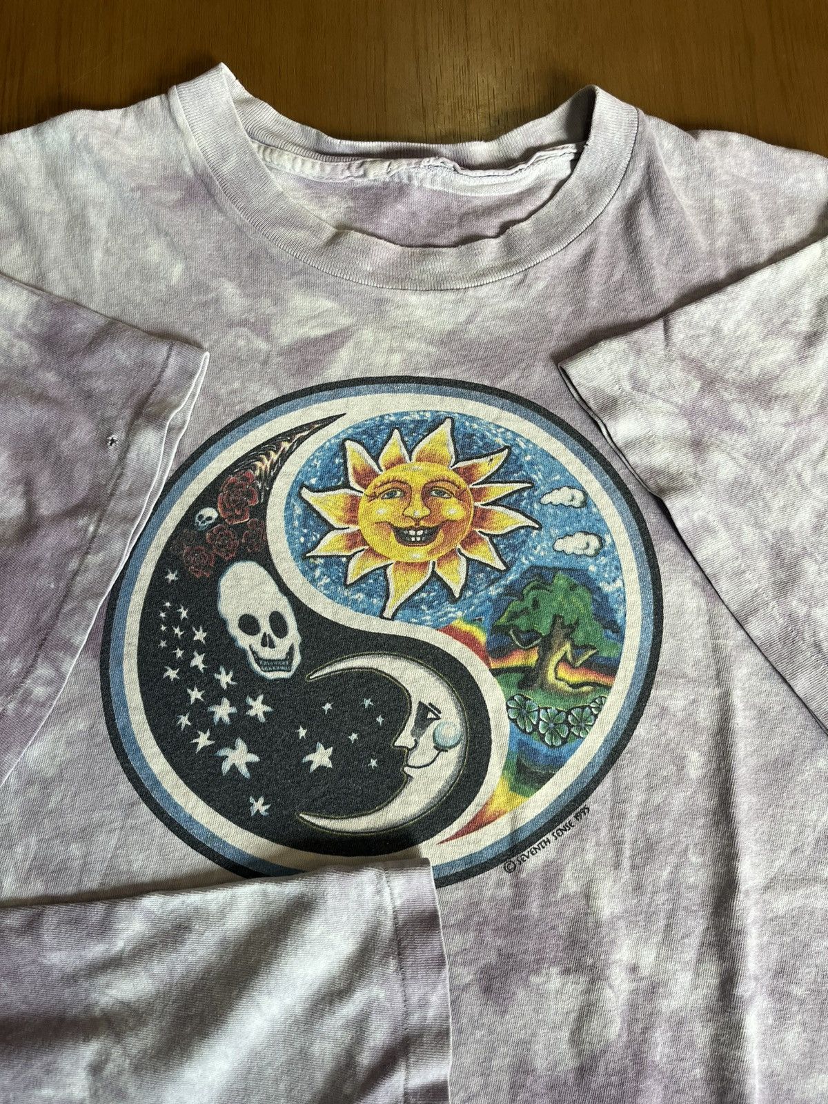 Arts & Science Vintage Sun & Moon Yin-Yang Art Design 95’s Seventh Sense Size US XL / EU 56 / 4 - 7 Thumbnail