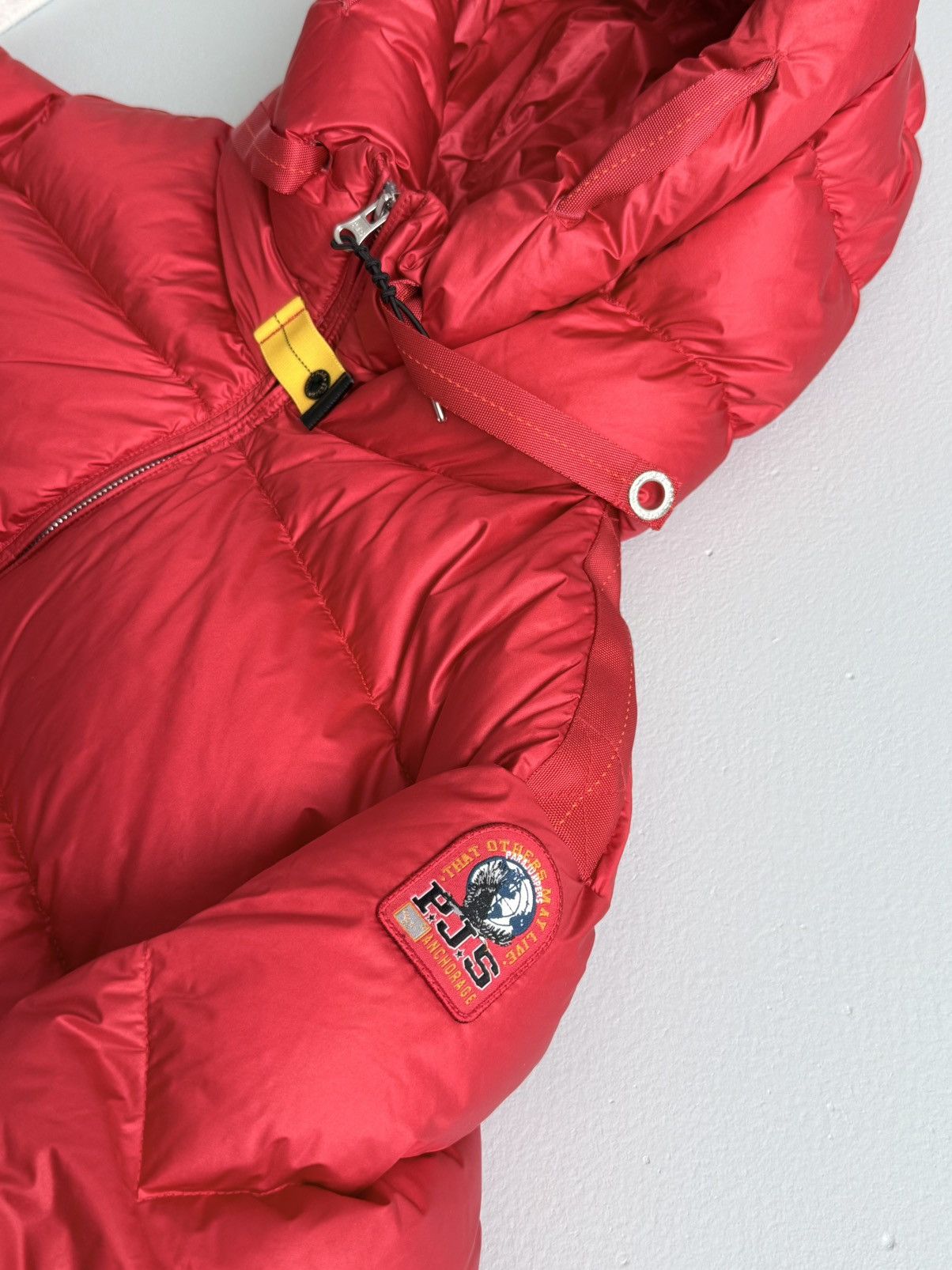 Parajumpers PARAJUMPERS Hooded Down Puffer Hollywood Jacket Red Women’s Size XL / US 12-14 / IT 48-50 - 13 Thumbnail