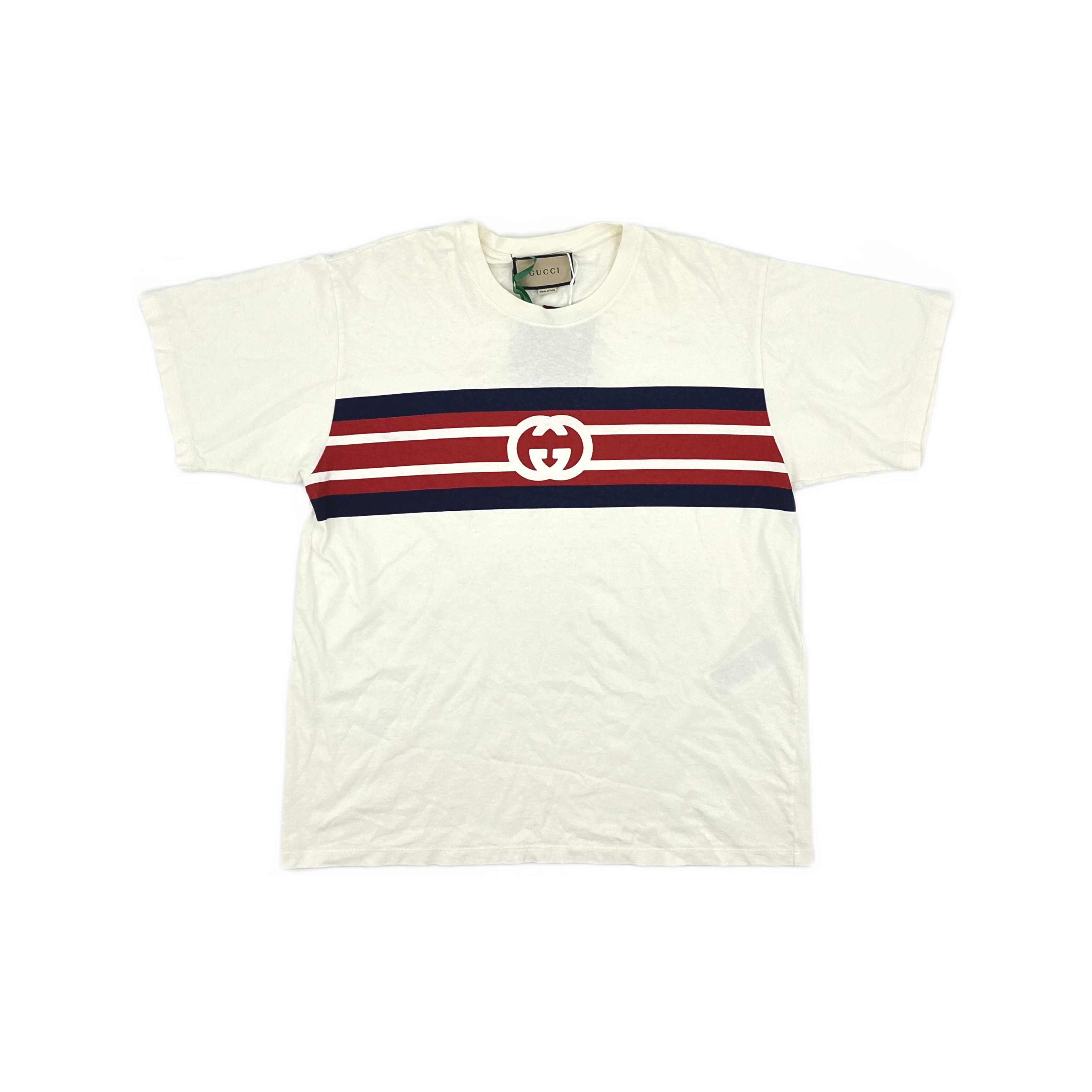 Gucci Gucci Interlocking G Stripe T-Shirt Size S Size US S / EU 44-46 / 1 - 1 Thumbnail