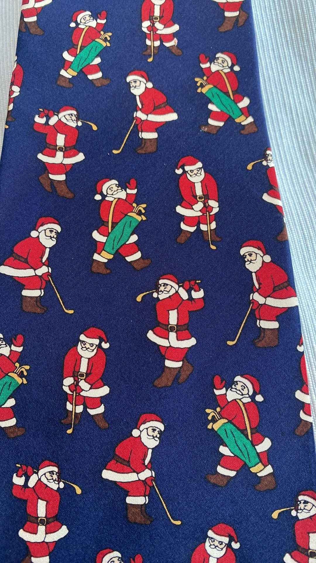John Henry John Henry Santa Claus playing golf tie Size ONE SIZE - 2 Thumbnail